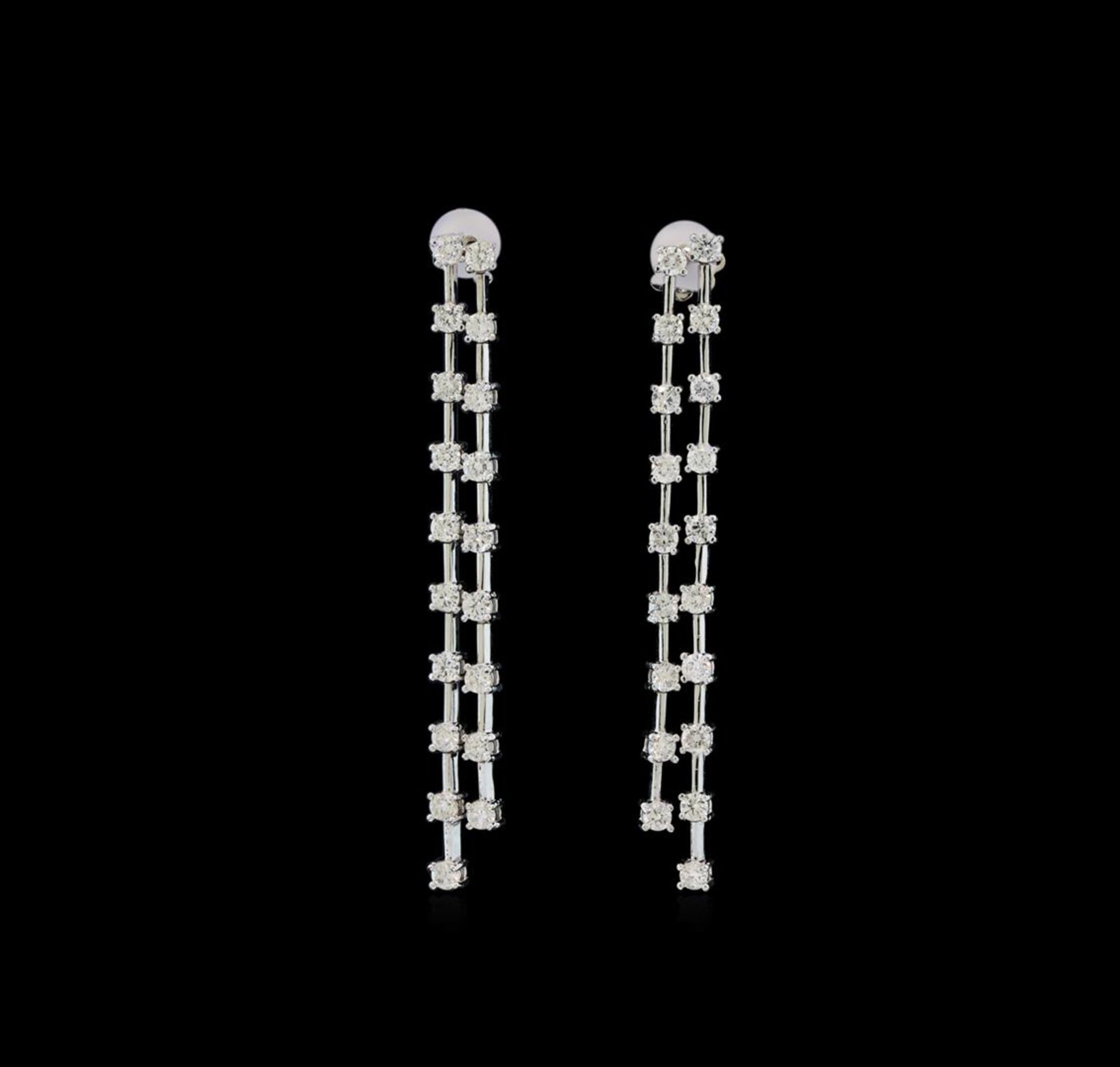 14KT White Gold 2.25ctw Diamond Earrings