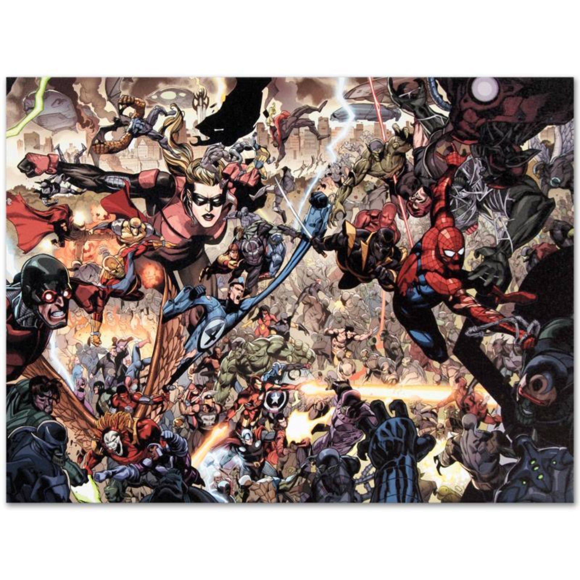 Marvel Comics "Secret Invasion #7" Numbered Limited Edition Giclee on Canvas by