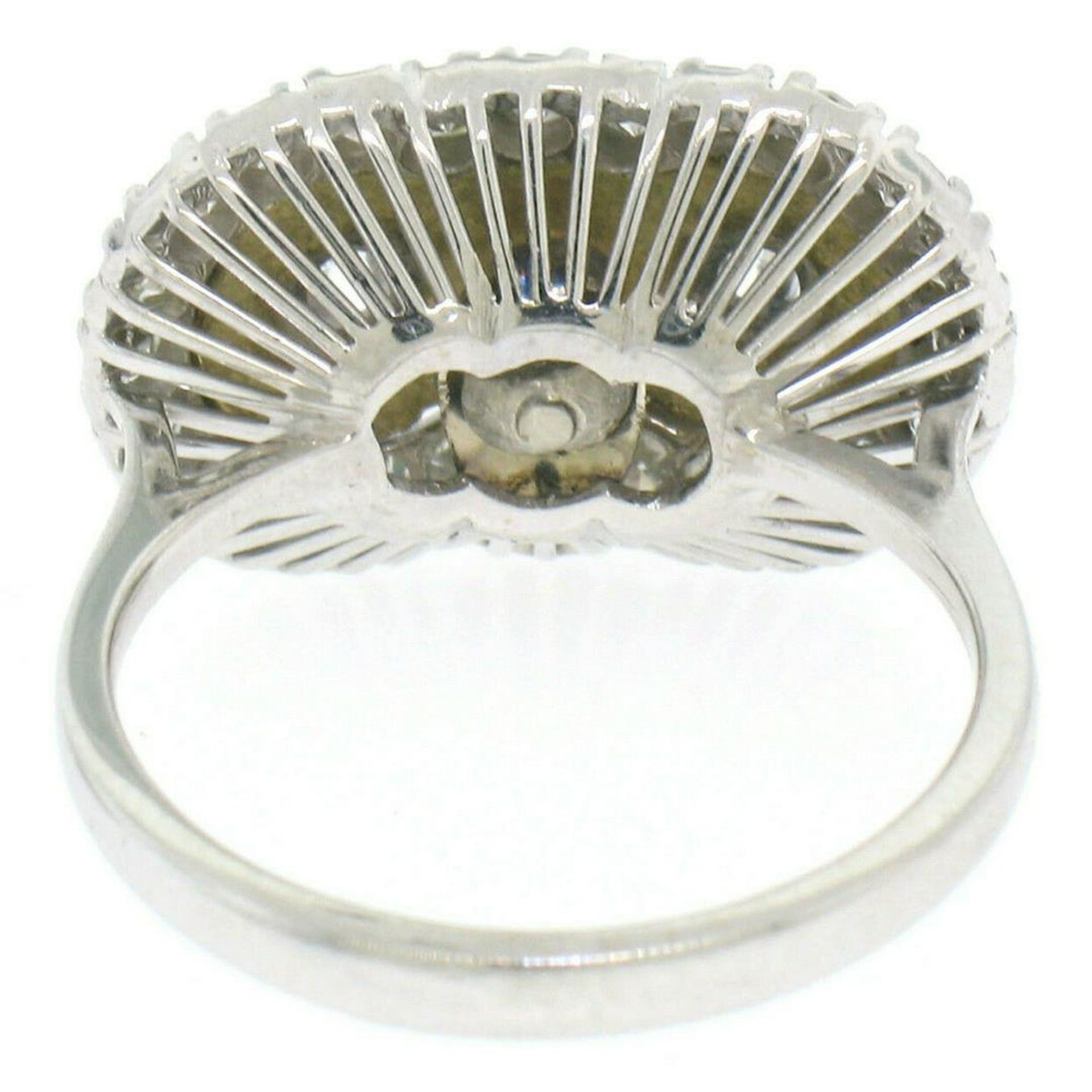Vintage 18kt White Gold and Blue Enamel 1.15ctw Diamond Ring - Image 5 of 5