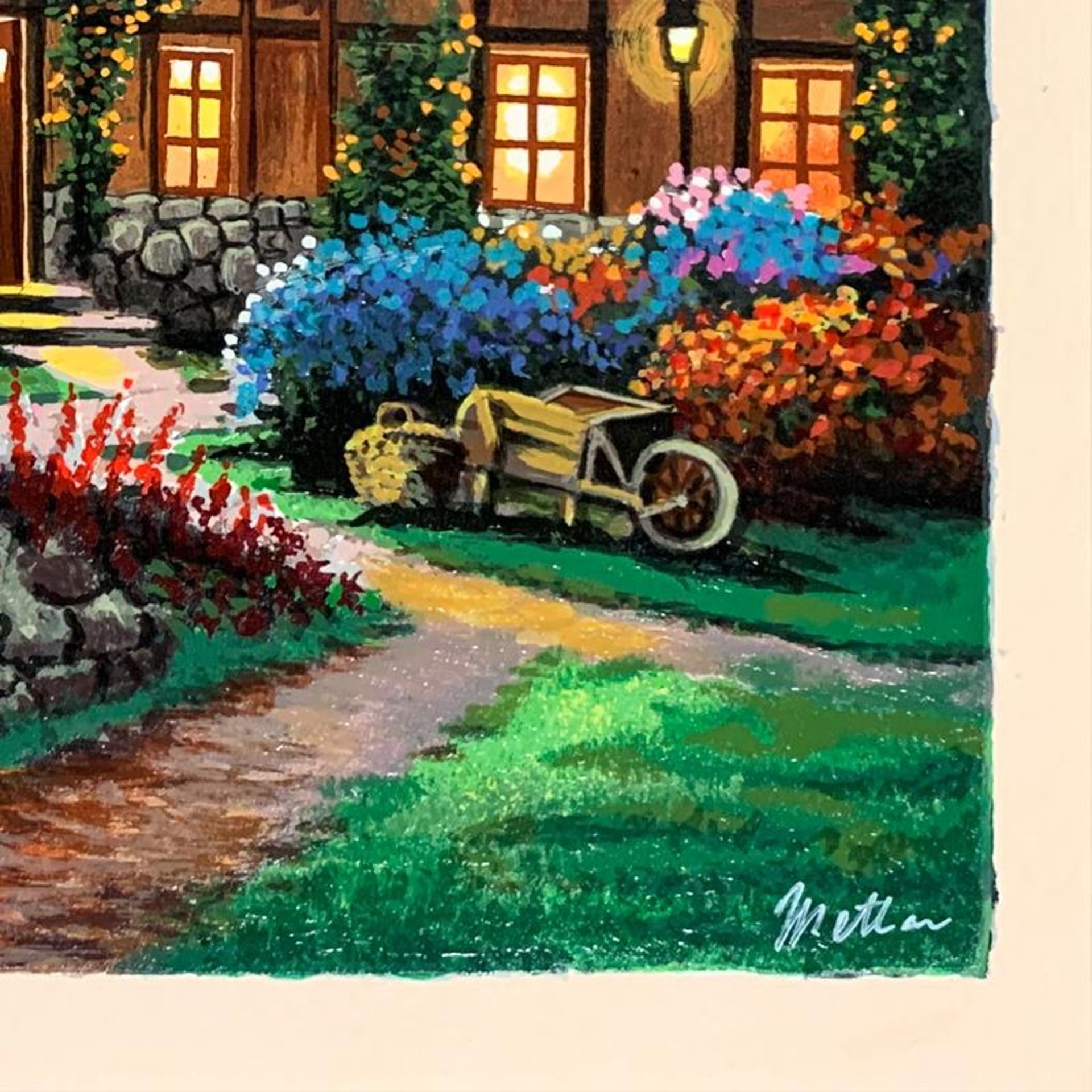 Anatoly Metlan, "Country House" Limited Edition Serigraph, Numbered and Hand Sig - Image 2 of 2