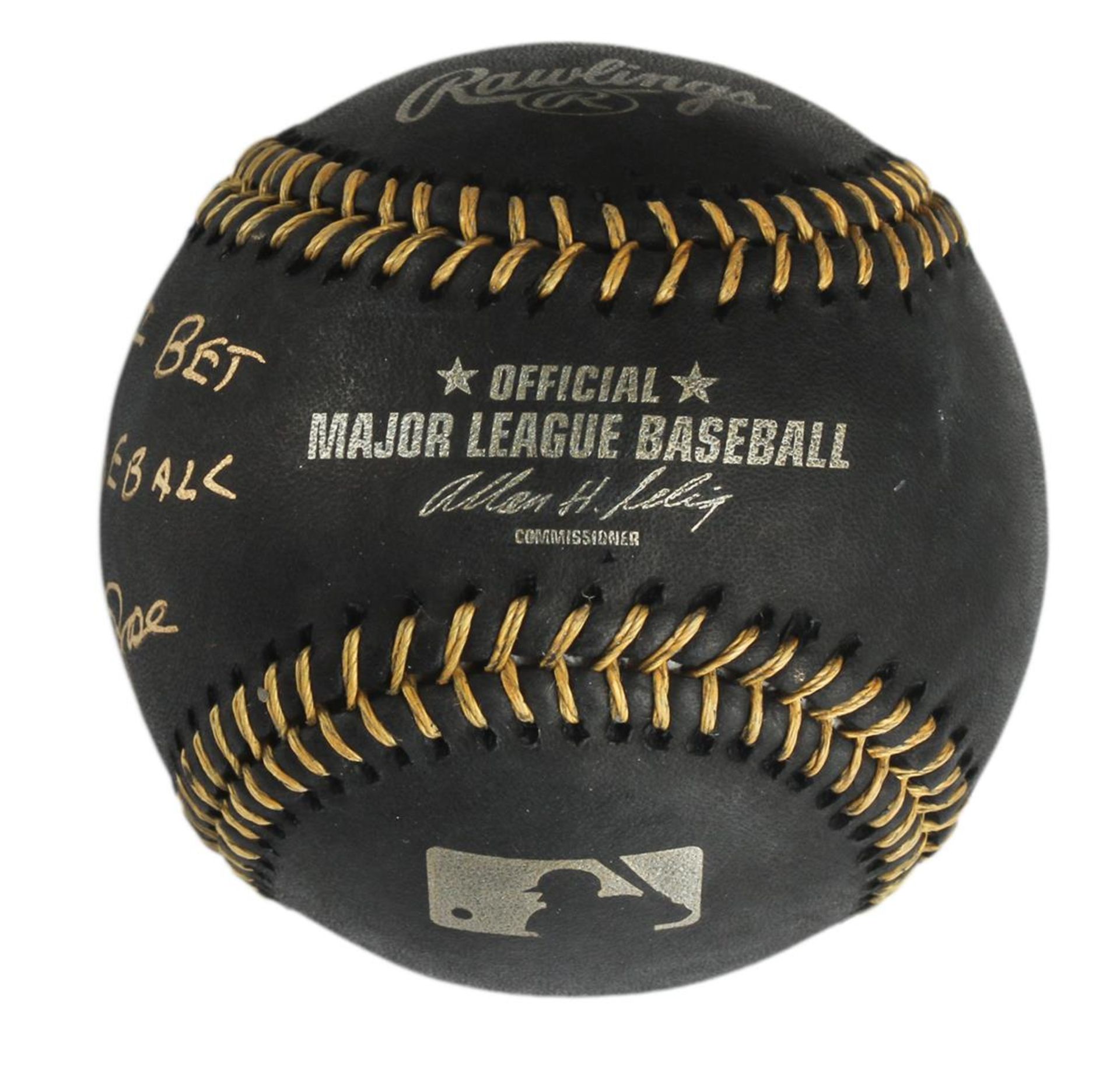 Autographed Pete Rose "I'm Sorry" Black Baseball - Image 2 of 3