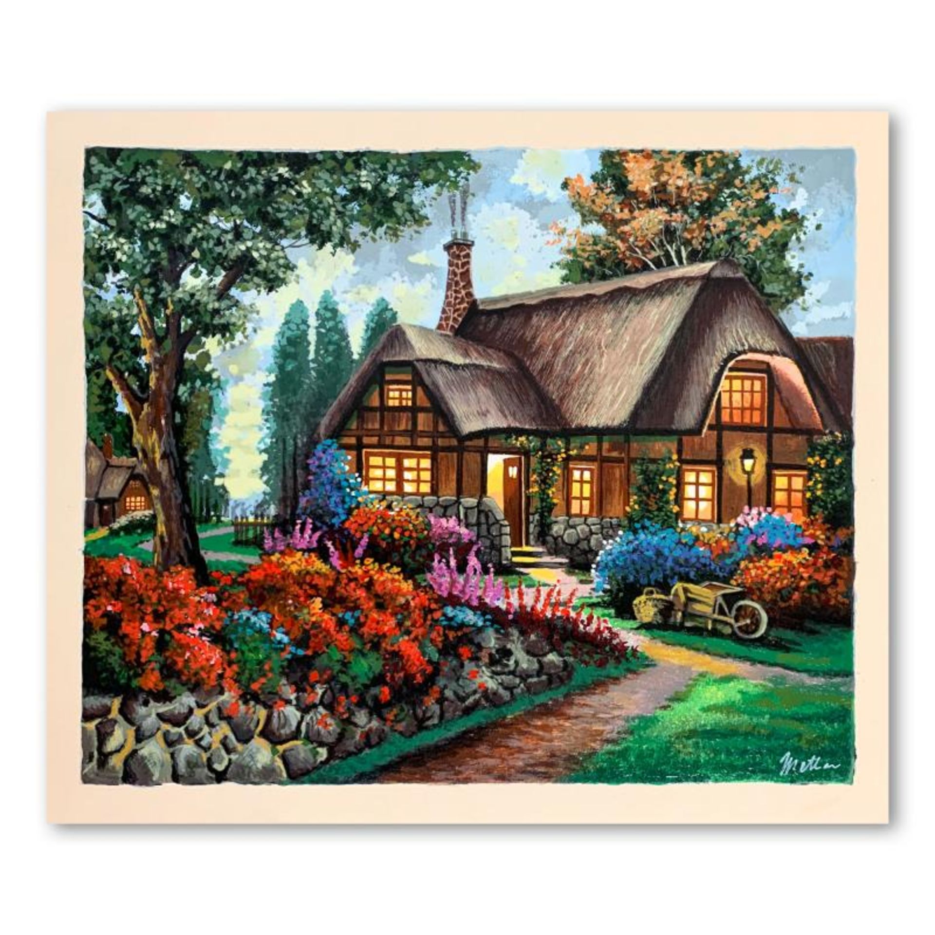 Anatoly Metlan, "Country House" Limited Edition Serigraph, Numbered and Hand Sig