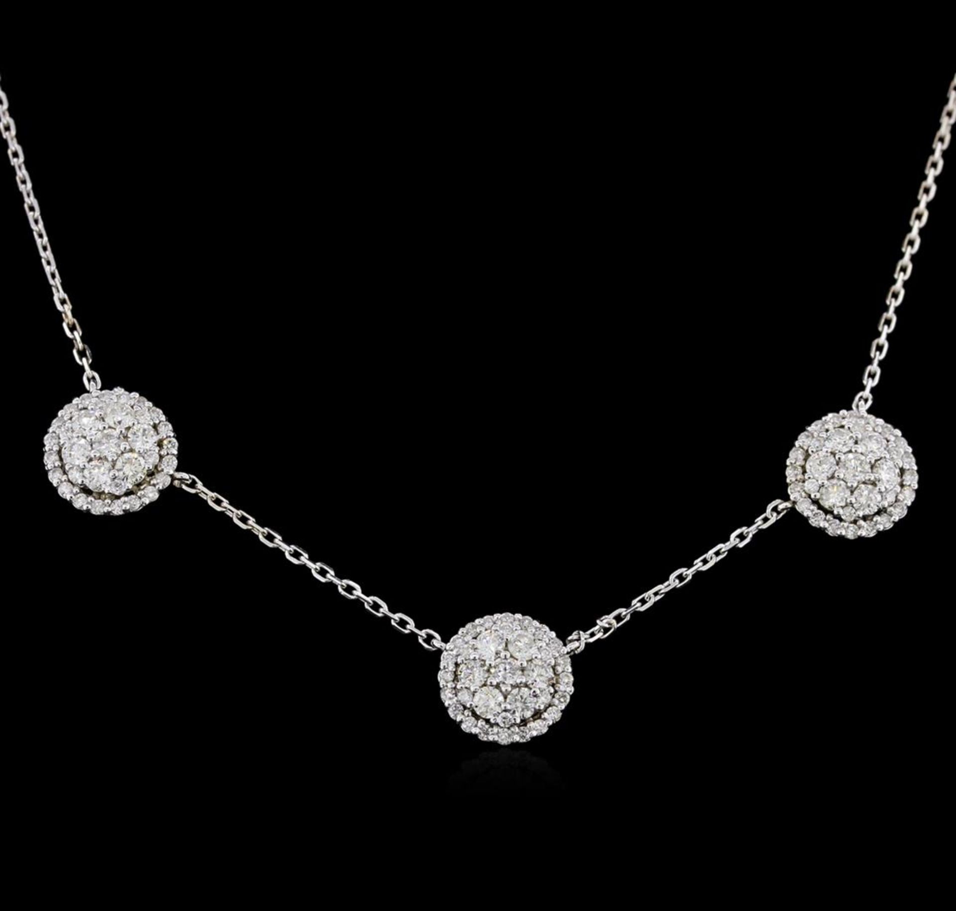 1.57 ctw Diamond Necklace - 14KT White Gold - Image 2 of 3