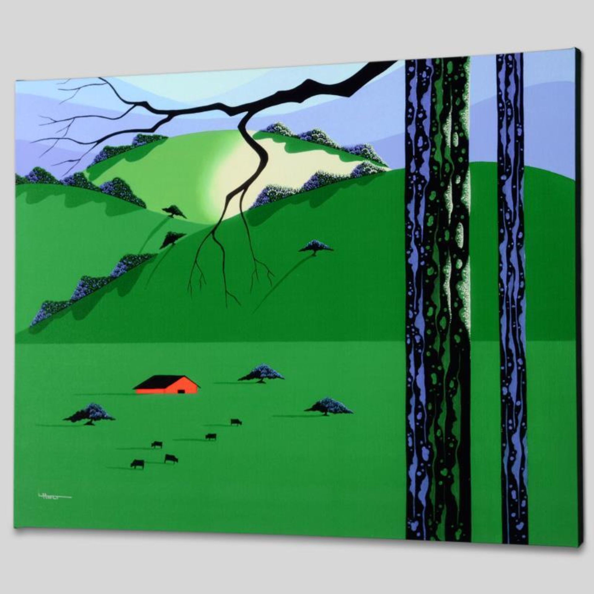 "Cows Come Home" Limited Edition Giclee on Canvas by Larissa Holt, Numbered and - Image 2 of 2