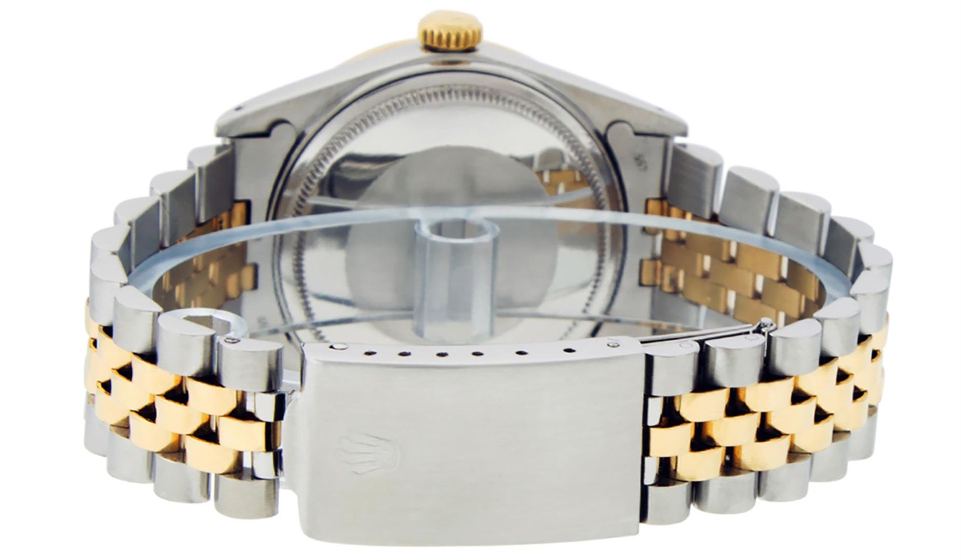 Rolex Mens 2 Tone White Diamond 36MM Datejust Wristwatch - Image 6 of 9