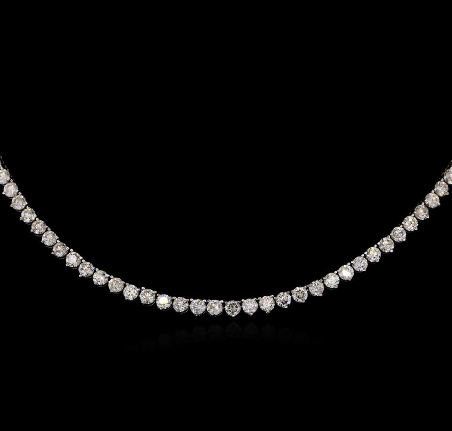 14KT White Gold 19.68 ctw Diamond Necklace - Image 2 of 3