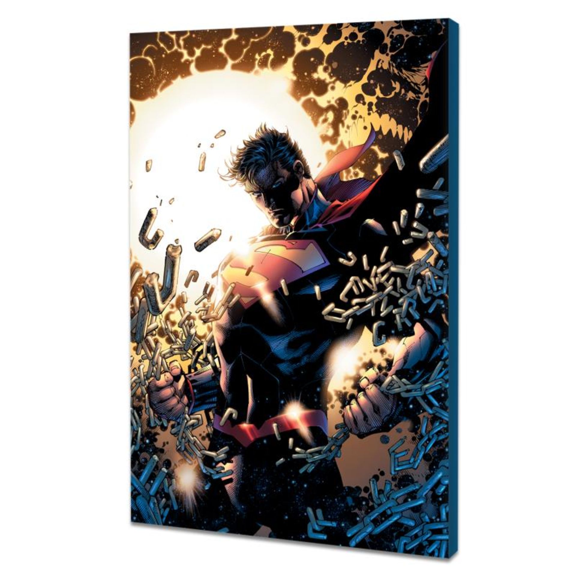 DC Comics, "Superman Unchained" Numbered Limited Edition Giclee on Canvas by Jim - Image 3 of 3