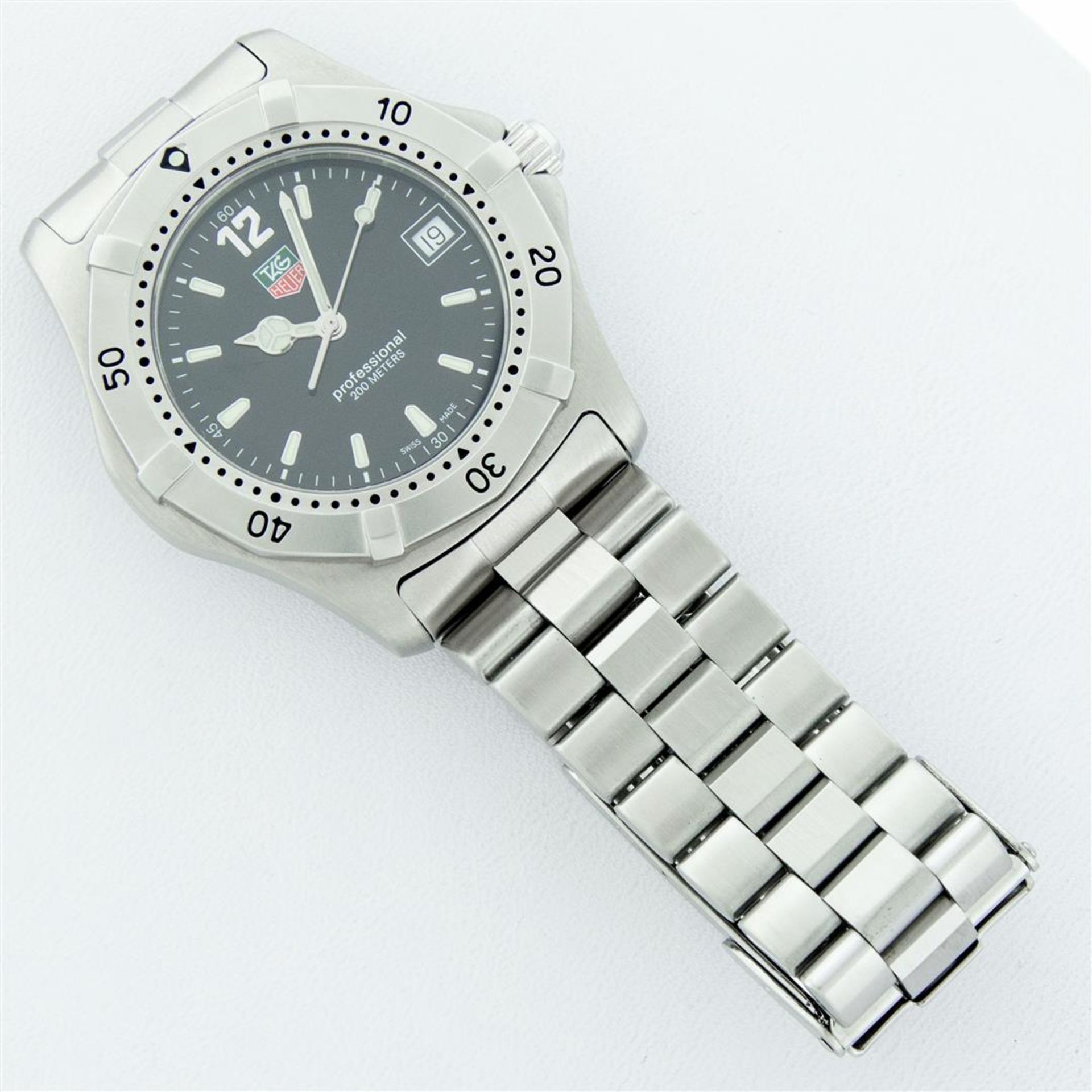 Tag Heuer Unisex Stainless Steel Black Dial 37mm Professional Series Wristwatch - Image 7 of 9