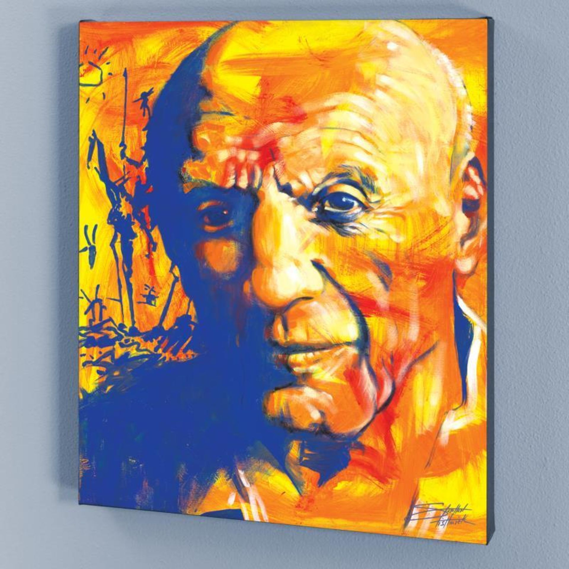 "Picasso" Limited Edition Giclee on Canvas by Stephen Fishwick, Numbered and Sig - Image 3 of 3