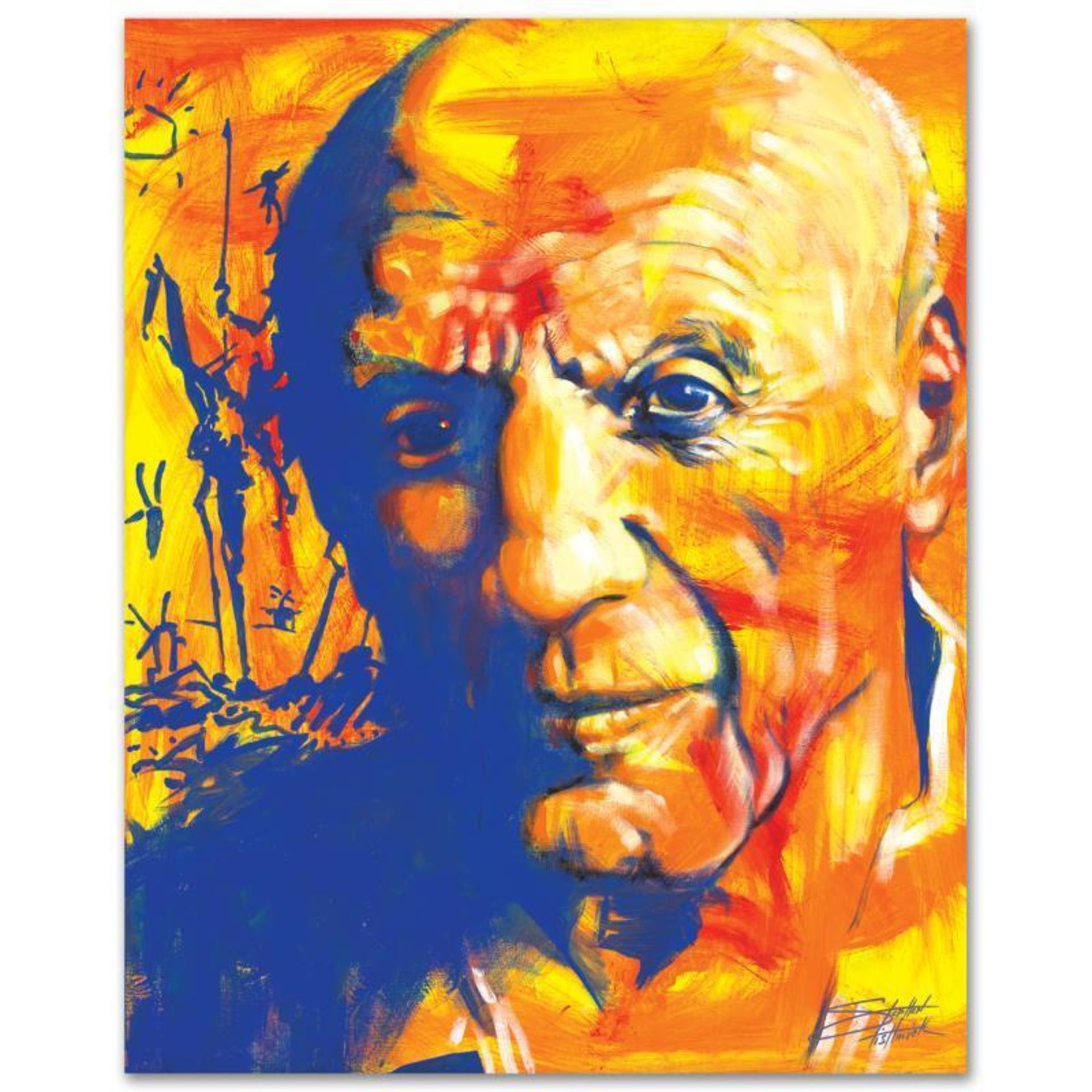 "Picasso" Limited Edition Giclee on Canvas by Stephen Fishwick, Numbered and Sig