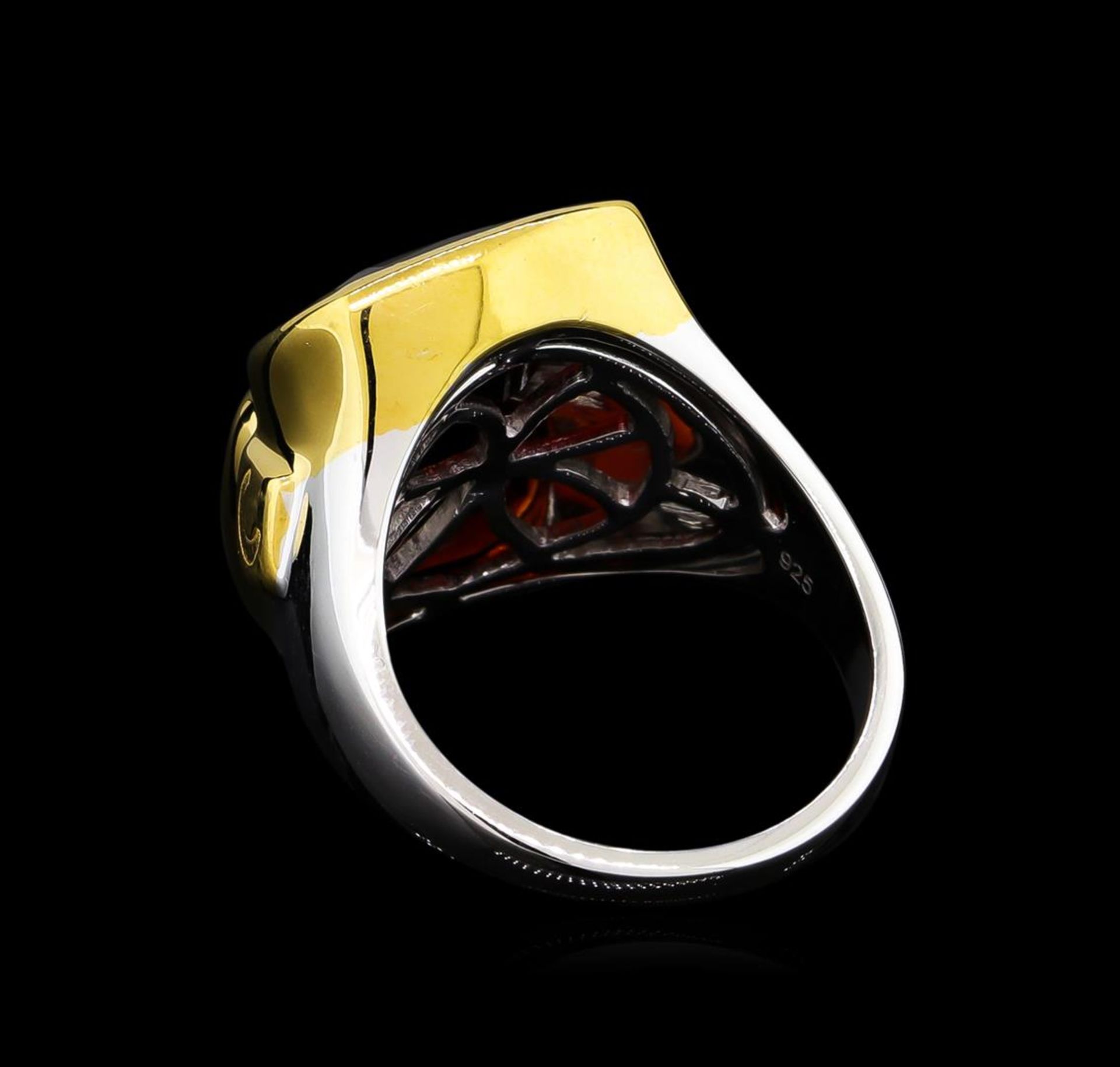 Crayola 10.90 ctw Garnet Ring - .925 Silver - Image 3 of 4