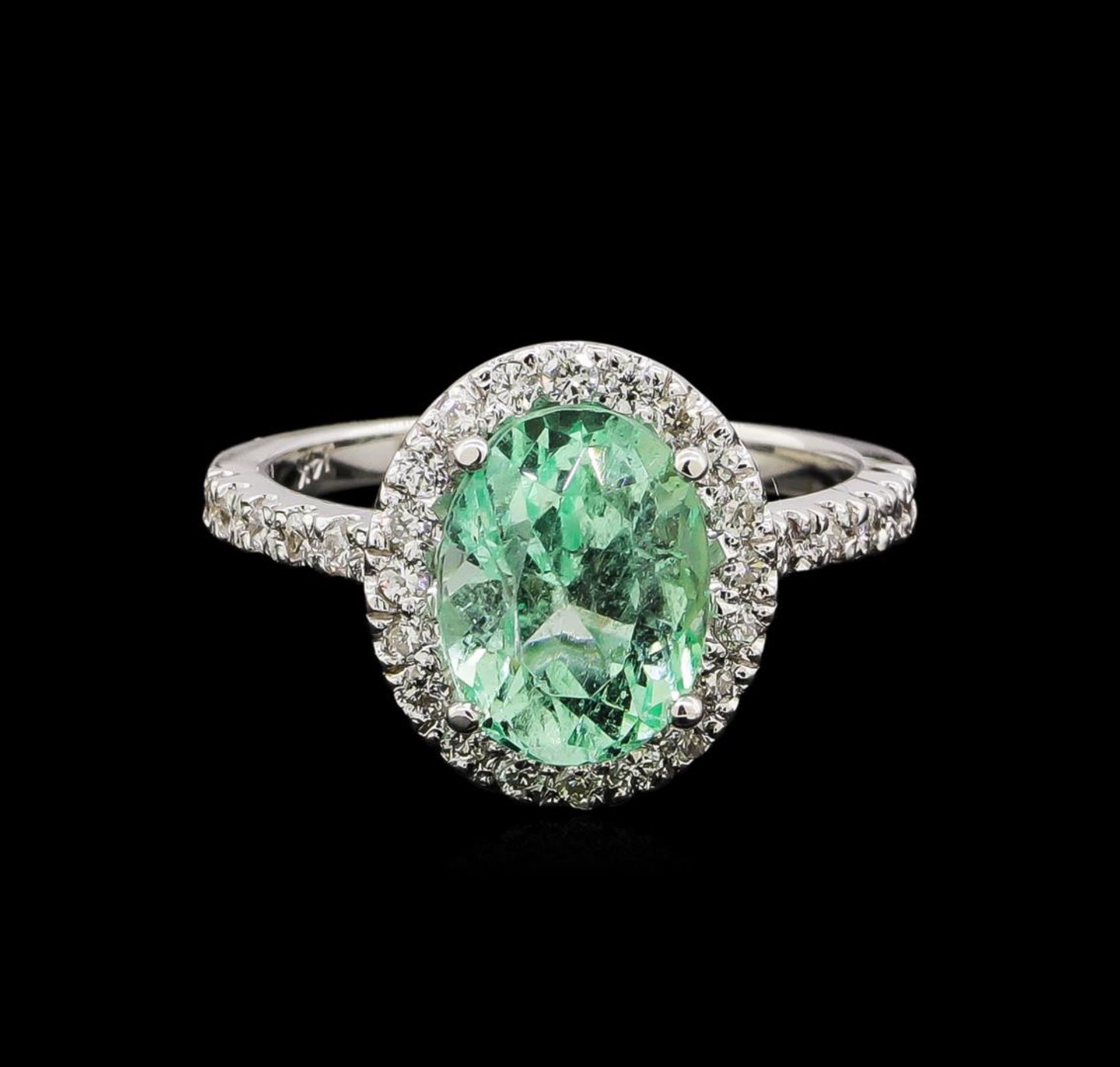 2.75 ctw Emerald and Diamond Ring - 14KT White Gold - Image 2 of 5