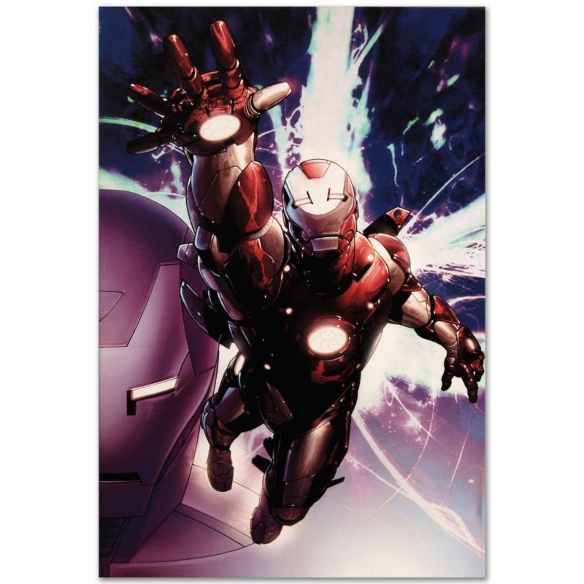 Marvel Comics "Invincible Iron Man #25" Numbered Limited Edition Giclee on Canva