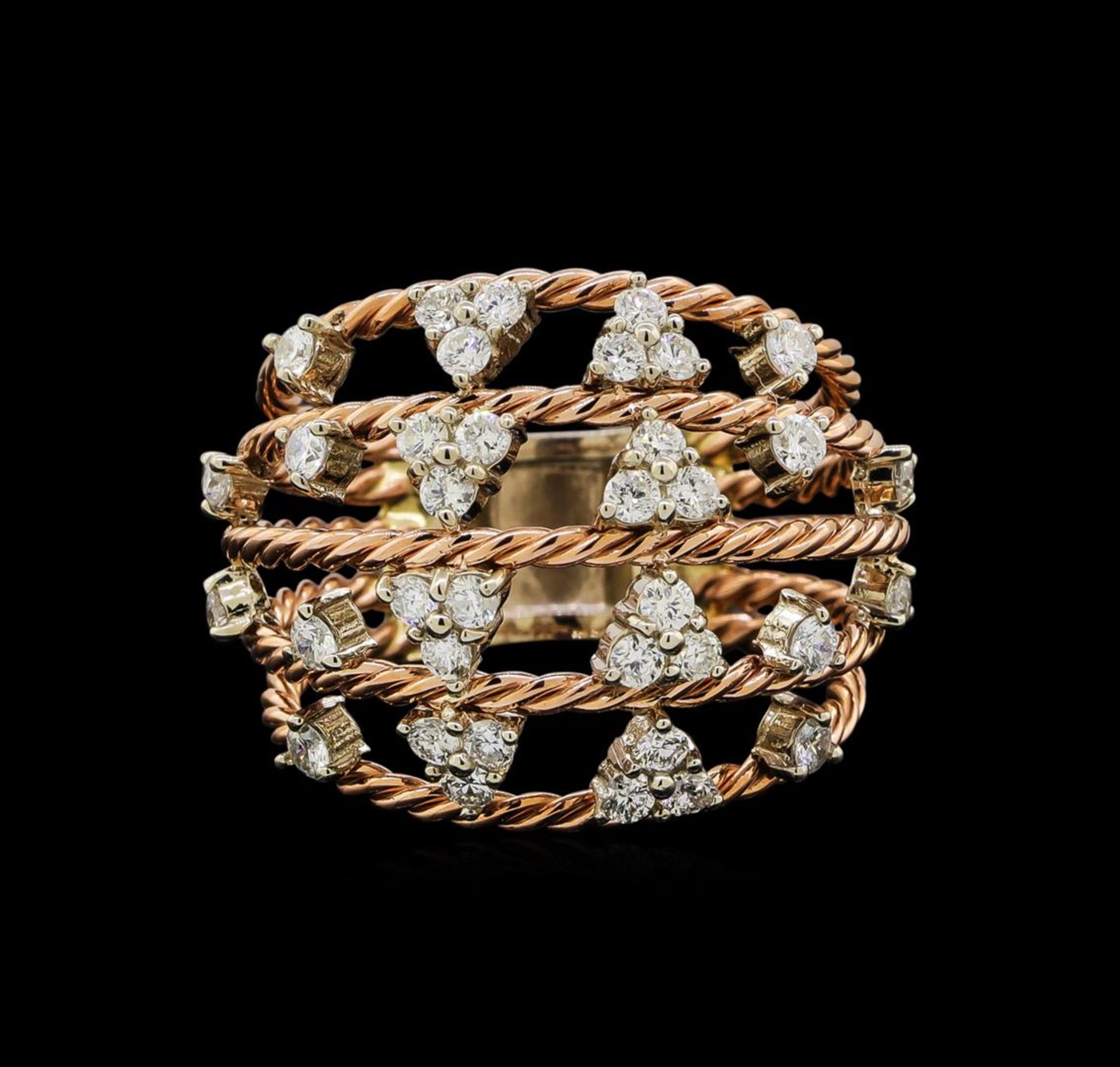 14KT Rose Gold 1.00 ctw Diamond Ring - Image 2 of 5