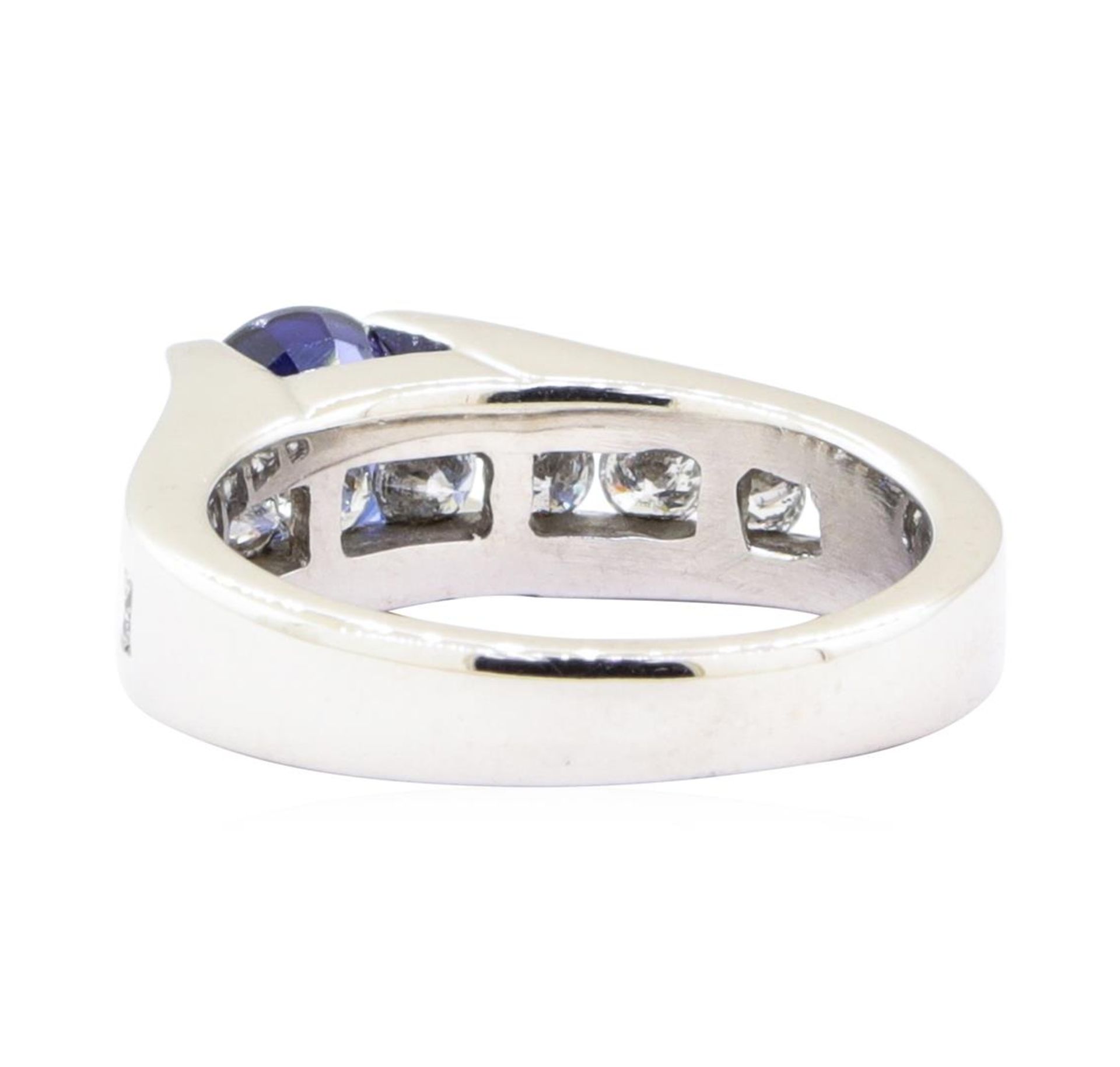 2.05ctw Sapphire and Diamond Ring - 14KT White Gold - Image 3 of 4
