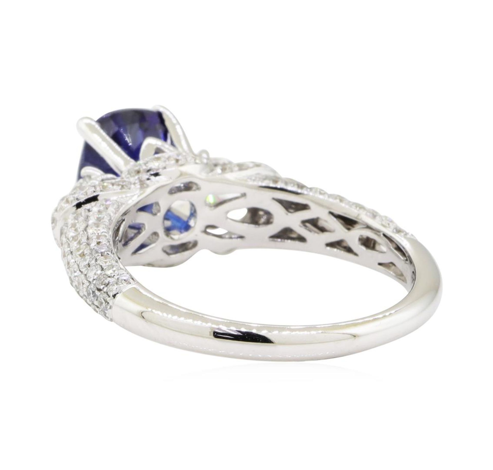 3.02 ctw Colored Stone and Diamond Ring - 18KT White Gold - Image 3 of 5