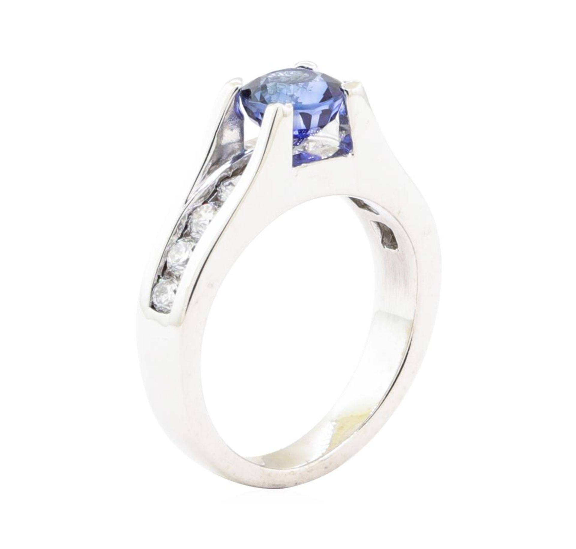 2.05ctw Sapphire and Diamond Ring - 14KT White Gold - Image 4 of 4