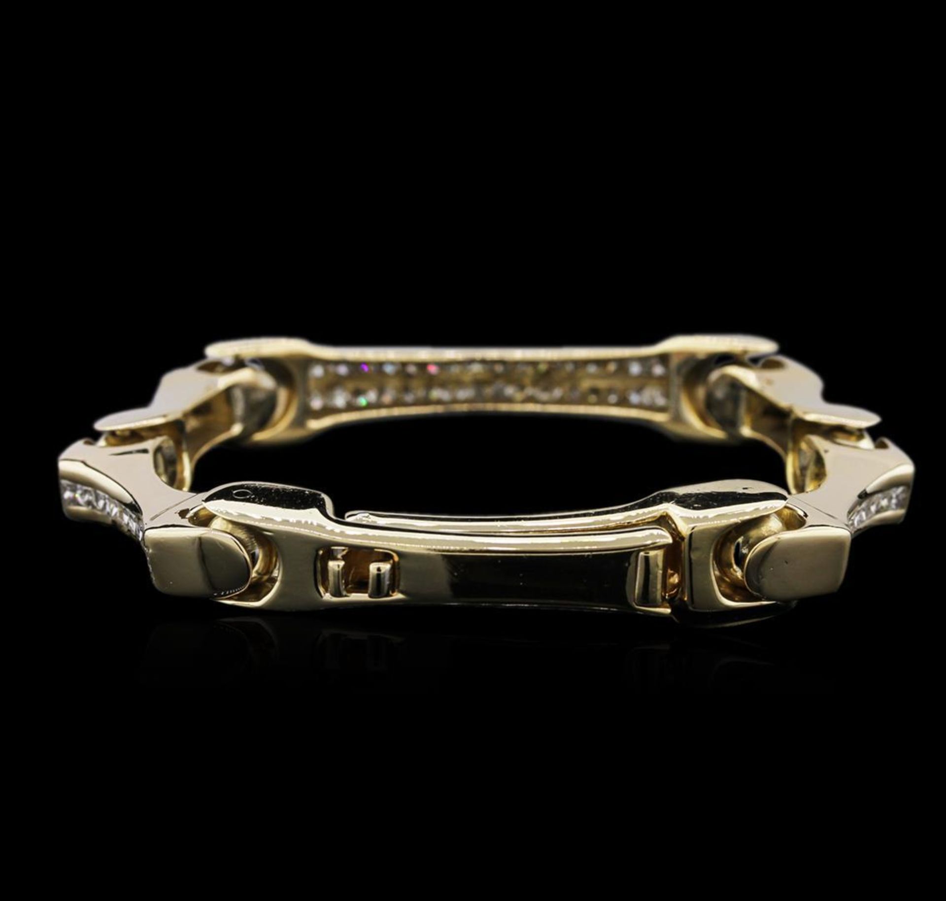 14KT Yellow Gold 6.08 ctw Diamond Bracelet - Image 2 of 4