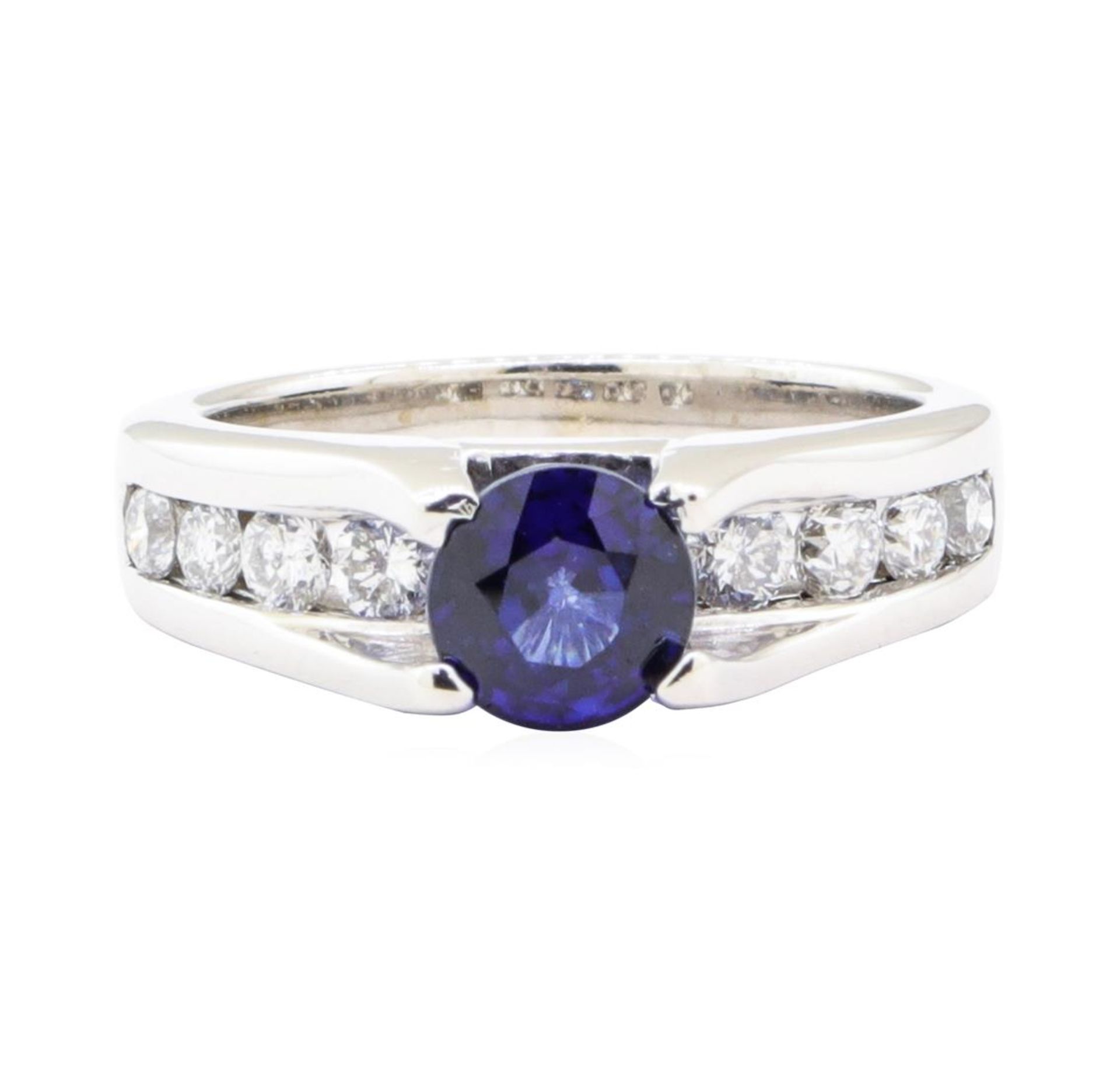 2.05ctw Sapphire and Diamond Ring - 14KT White Gold - Image 2 of 4