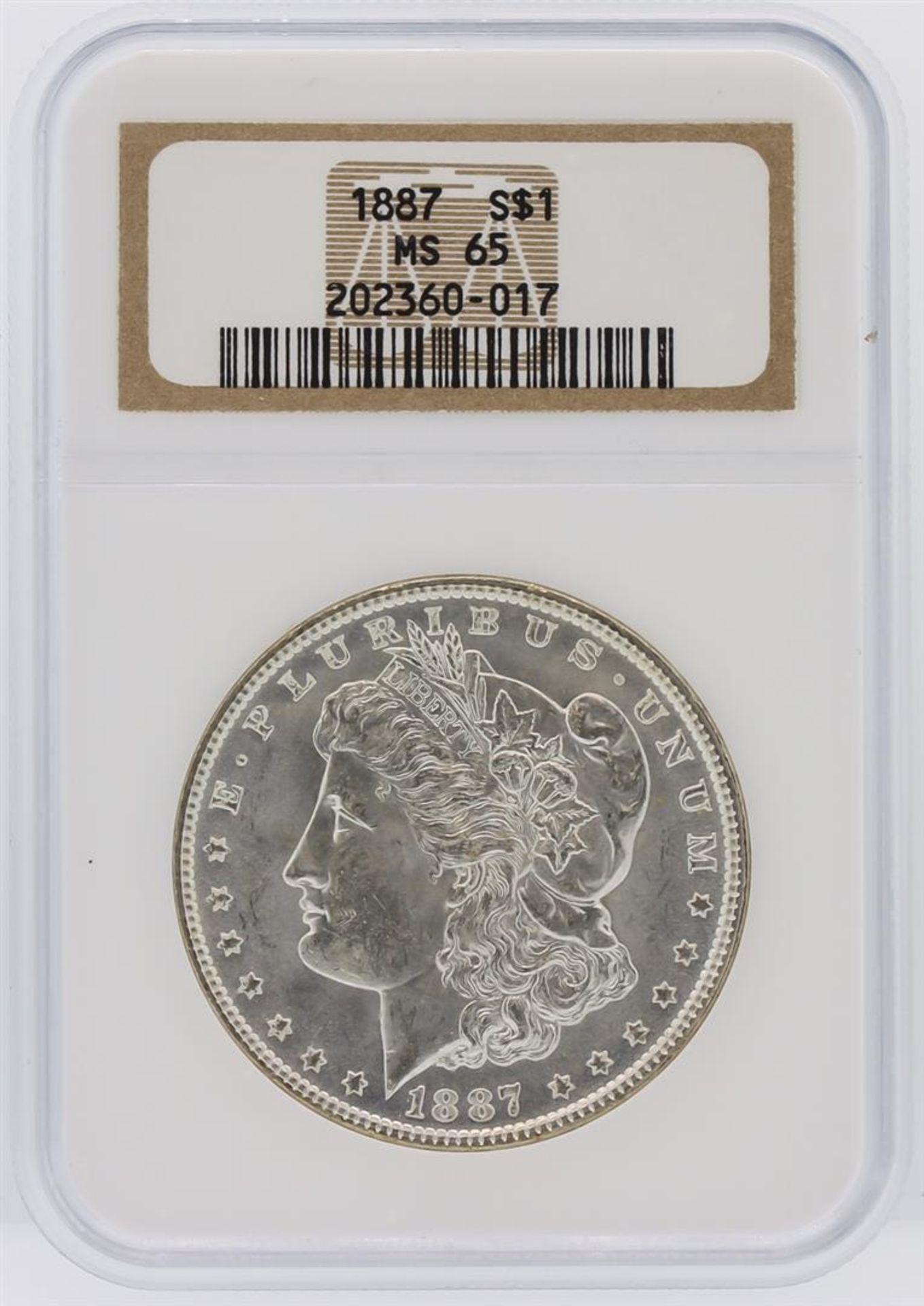 1887 NGC MS65 Morgan Silver Dollar