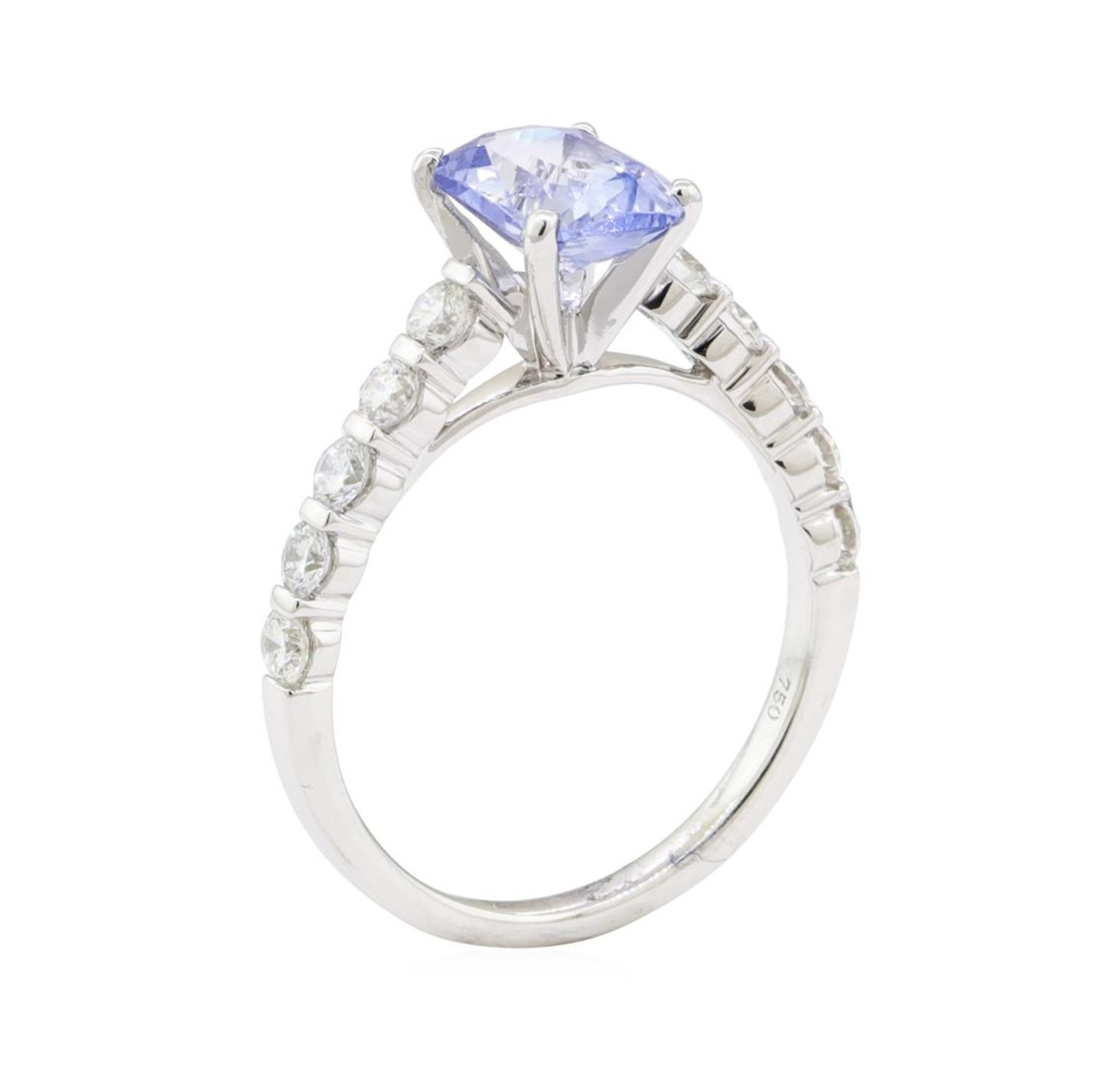 2.34ctw Sapphire and Diamond Ring - 18KT White Gold - Image 4 of 4