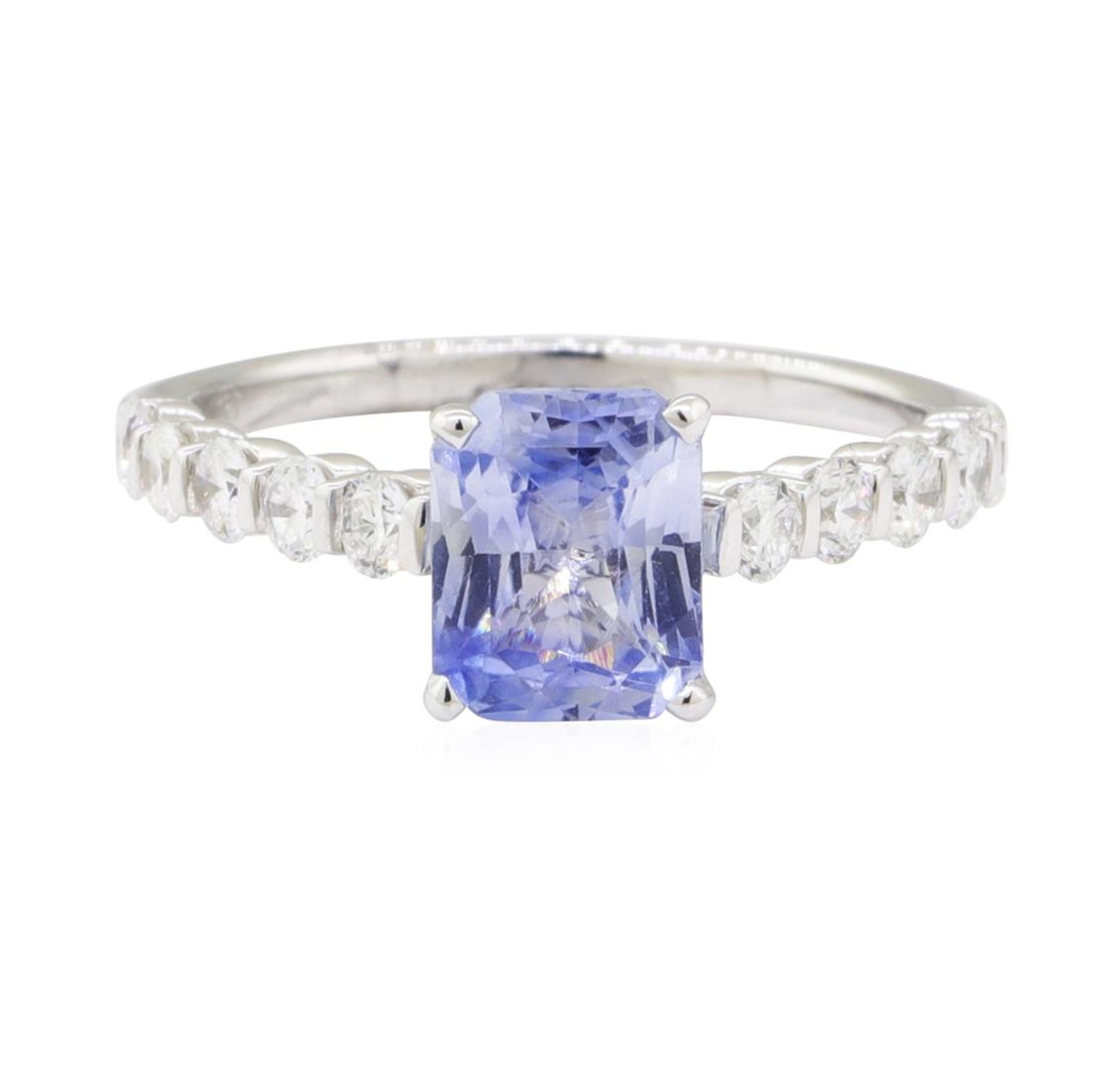 2.34ctw Sapphire and Diamond Ring - 18KT White Gold - Image 2 of 4