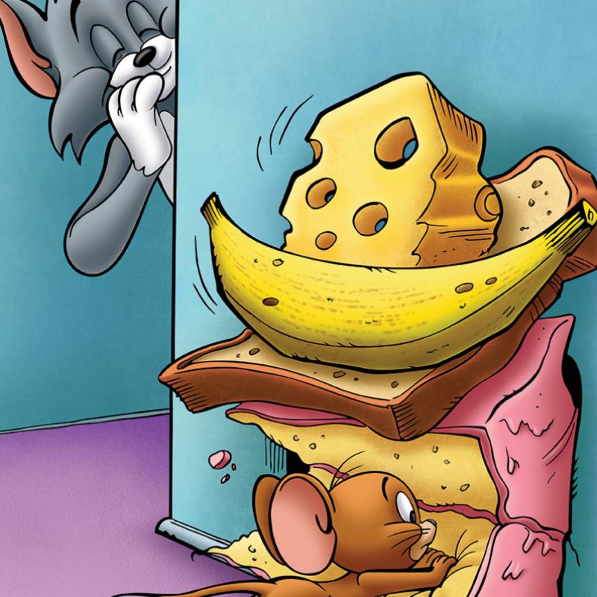 "Tom and Jerry, Hidin the Cheese" Numbered Limited Edition Giclee with Certifica - Image 2 of 2
