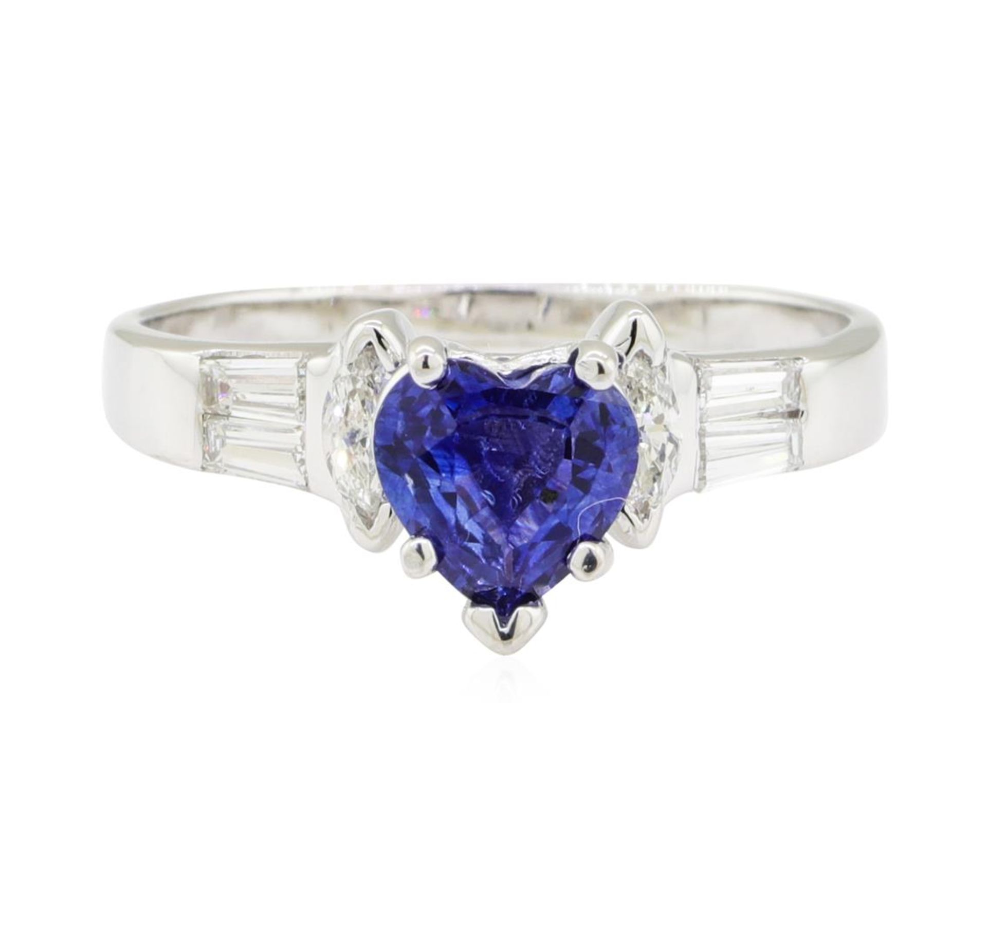 1.87 ctw Sapphire and Diamond Ring - 14KT White Gold - Image 2 of 5