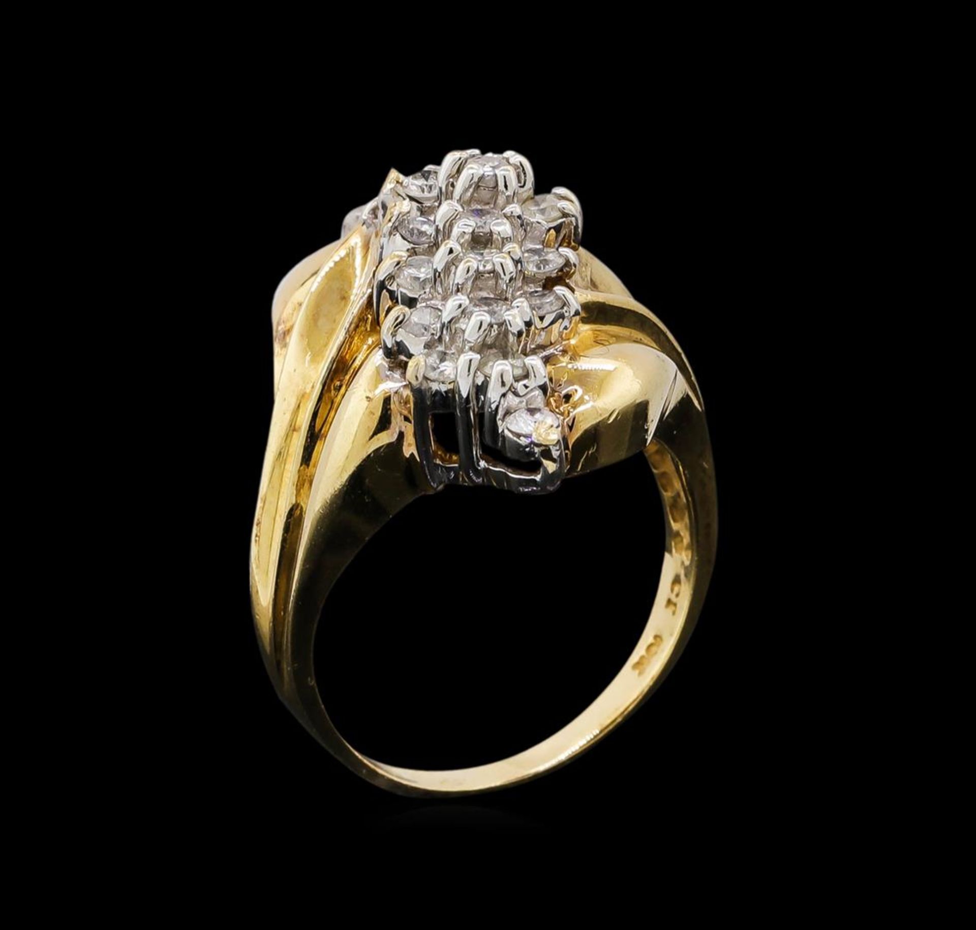 0.95 ctw Diamond Ring - 10KT Yellow Gold - Image 4 of 5