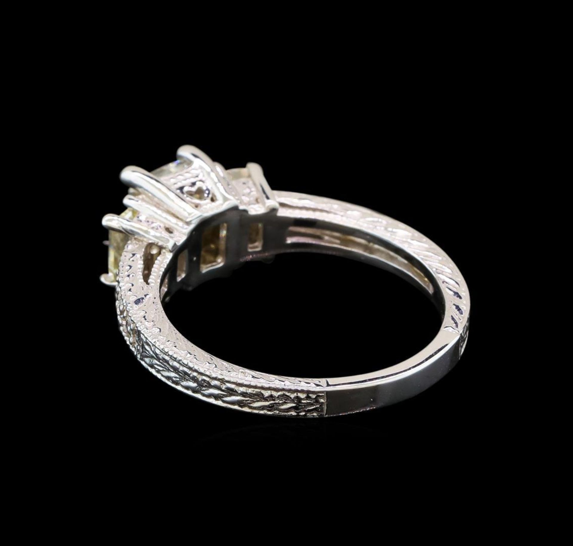 14KT White Gold EGL USA Certified 1.55 ctw Diamond Ring - Image 3 of 6