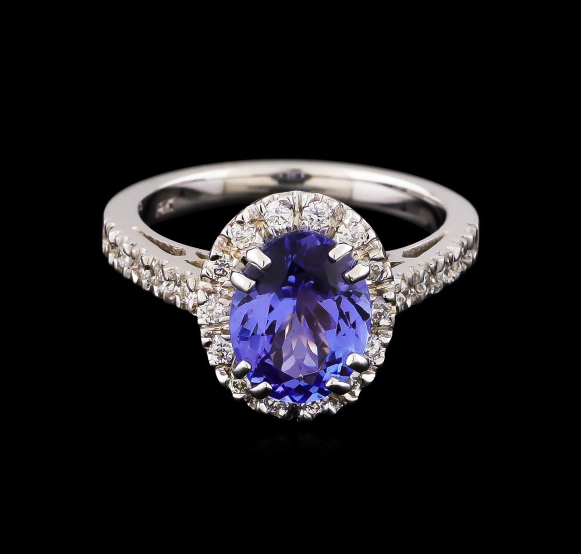 2.41 ctw Tanzanite and Diamond Ring - 14KT White Gold - Image 2 of 5