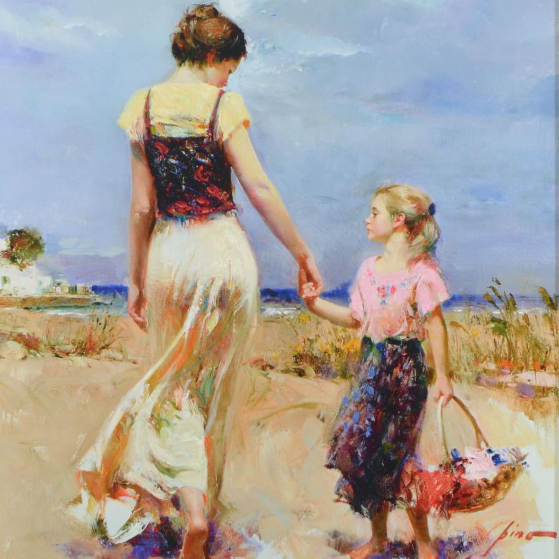 Pino (1939-2010), "Let's Go Home" Framed Limited Edition Artist-Embellished Gicl - Image 2 of 2