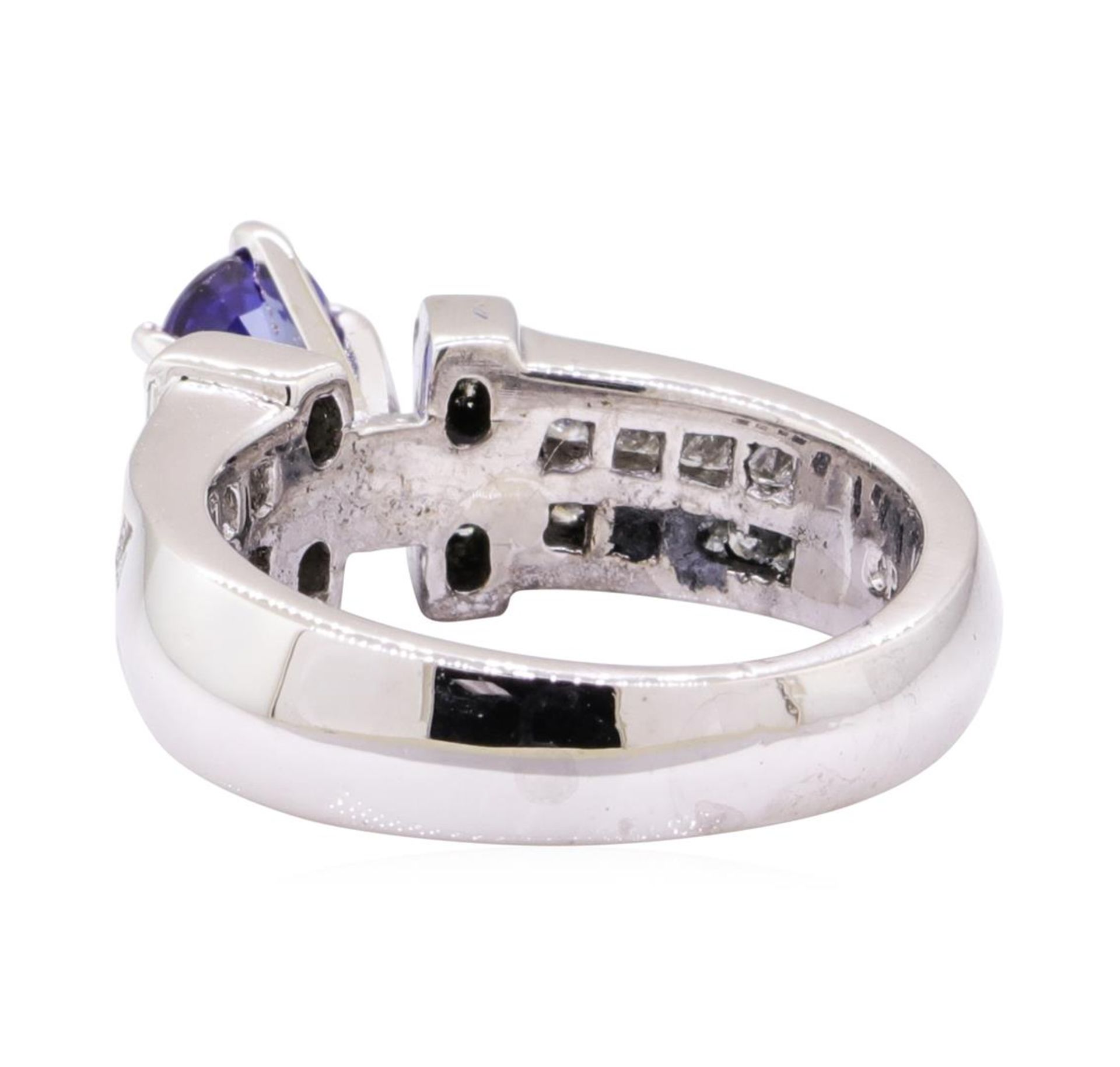 2.29 ctw Blue Sapphire And Diamond Ring - Platinum - Image 3 of 5