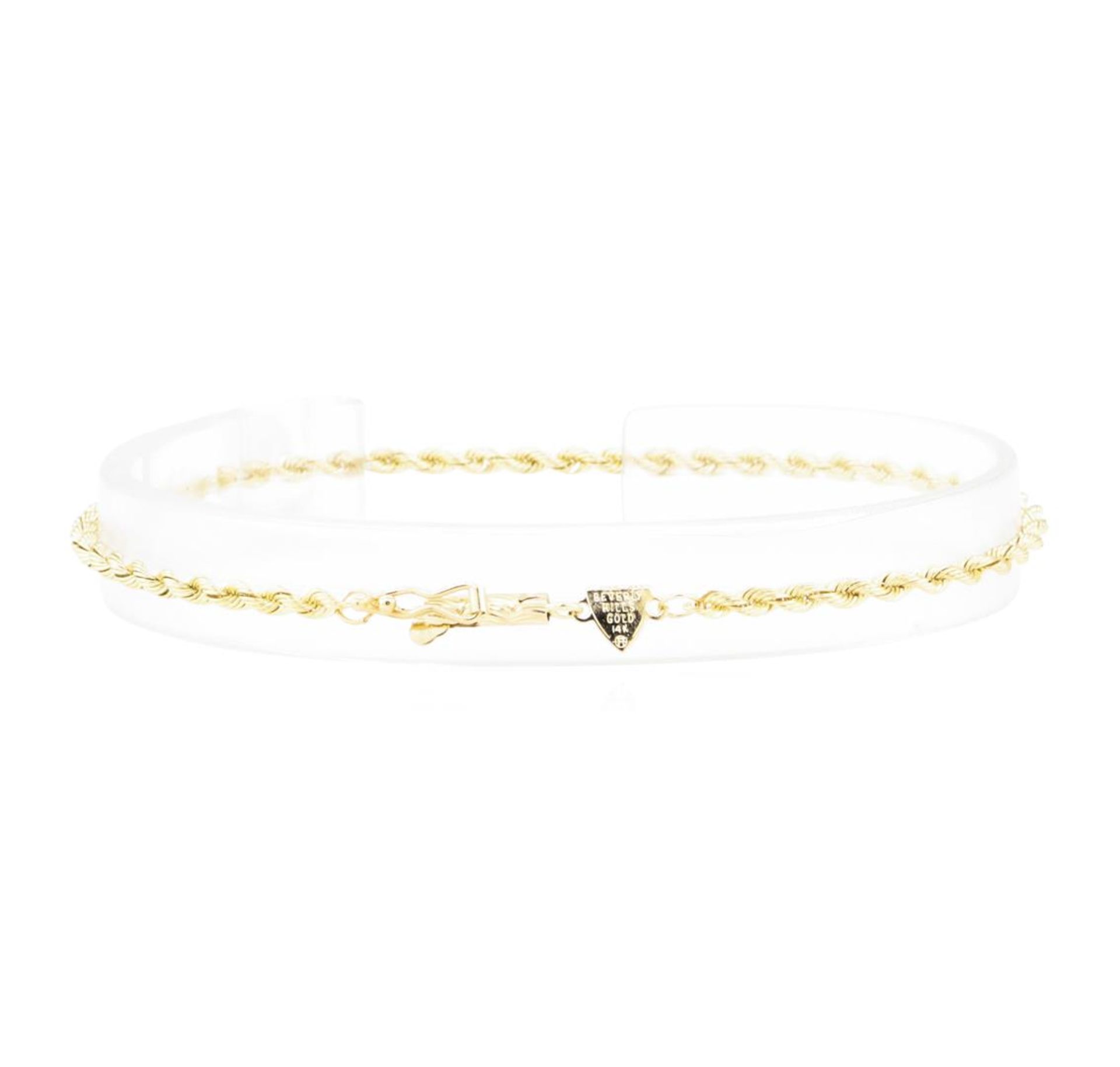 Beverly Hills Gold Rope Bracelet - 14KT Yellow Gold - Image 2 of 2