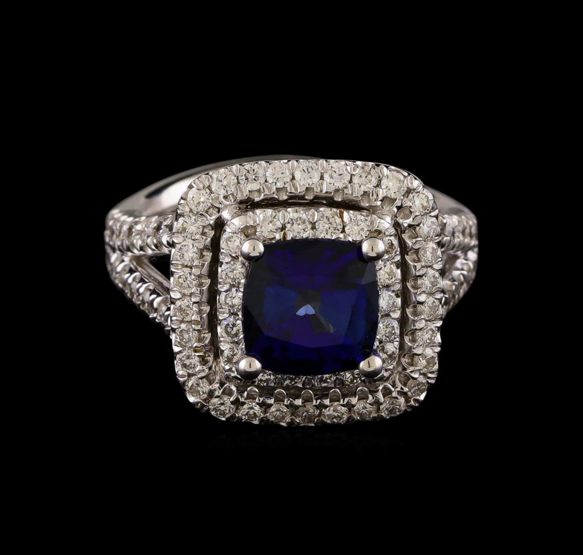 14KT White Gold 2.72 ctw Sapphire and Diamond Ring - Image 2 of 5