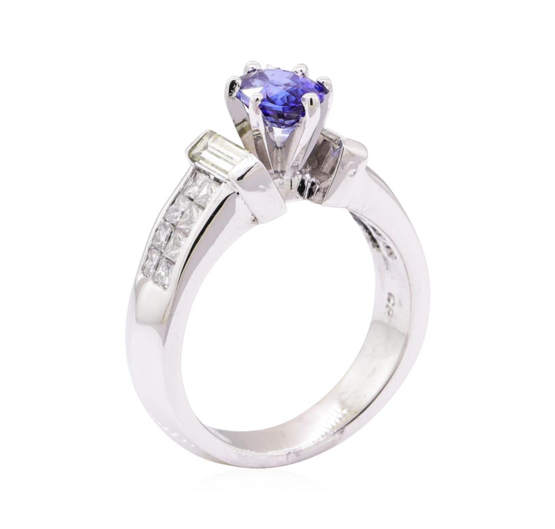 2.29 ctw Blue Sapphire And Diamond Ring - Platinum - Image 4 of 5