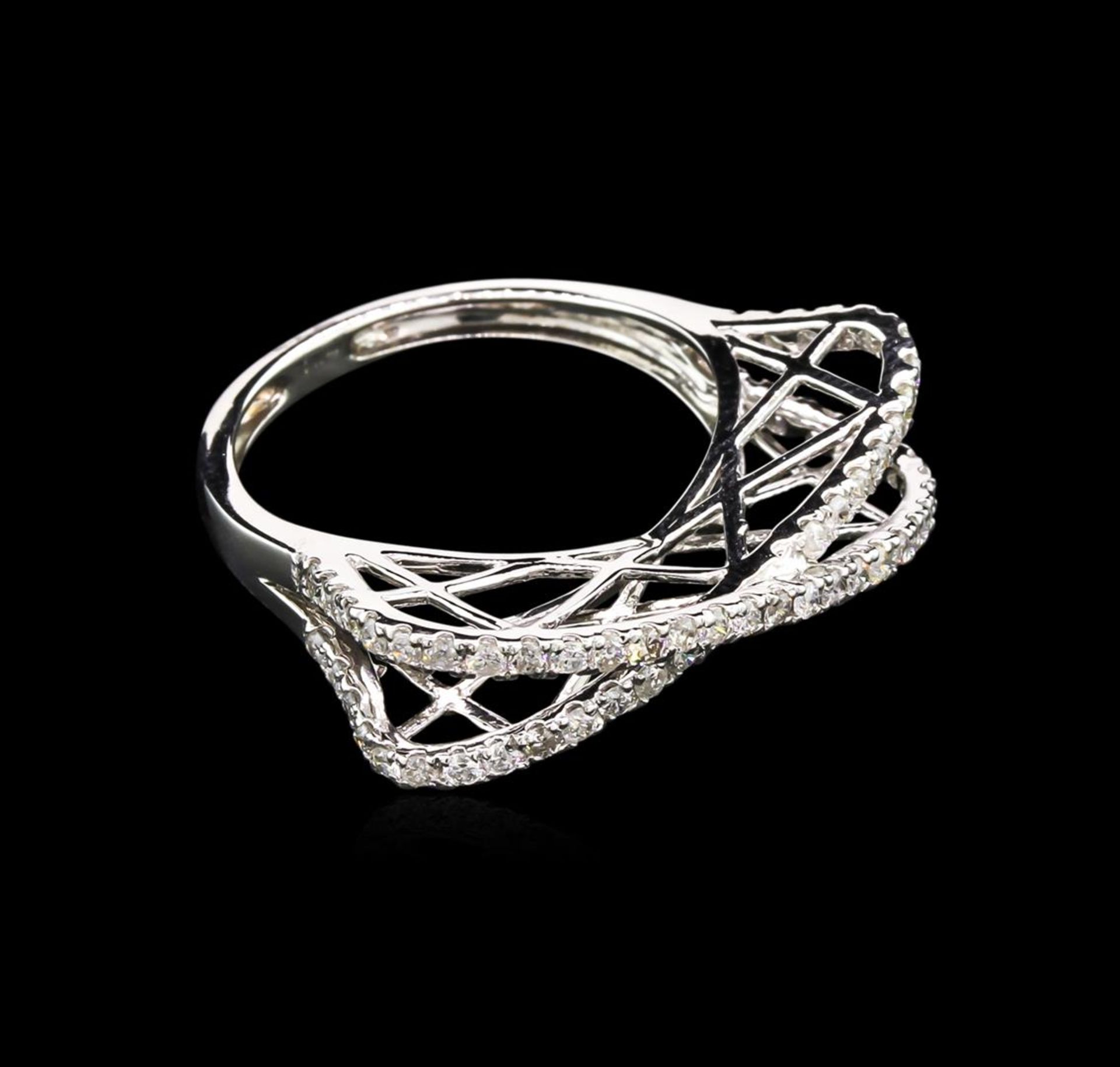 0.62ctw Diamond Ring - 14KT White Gold