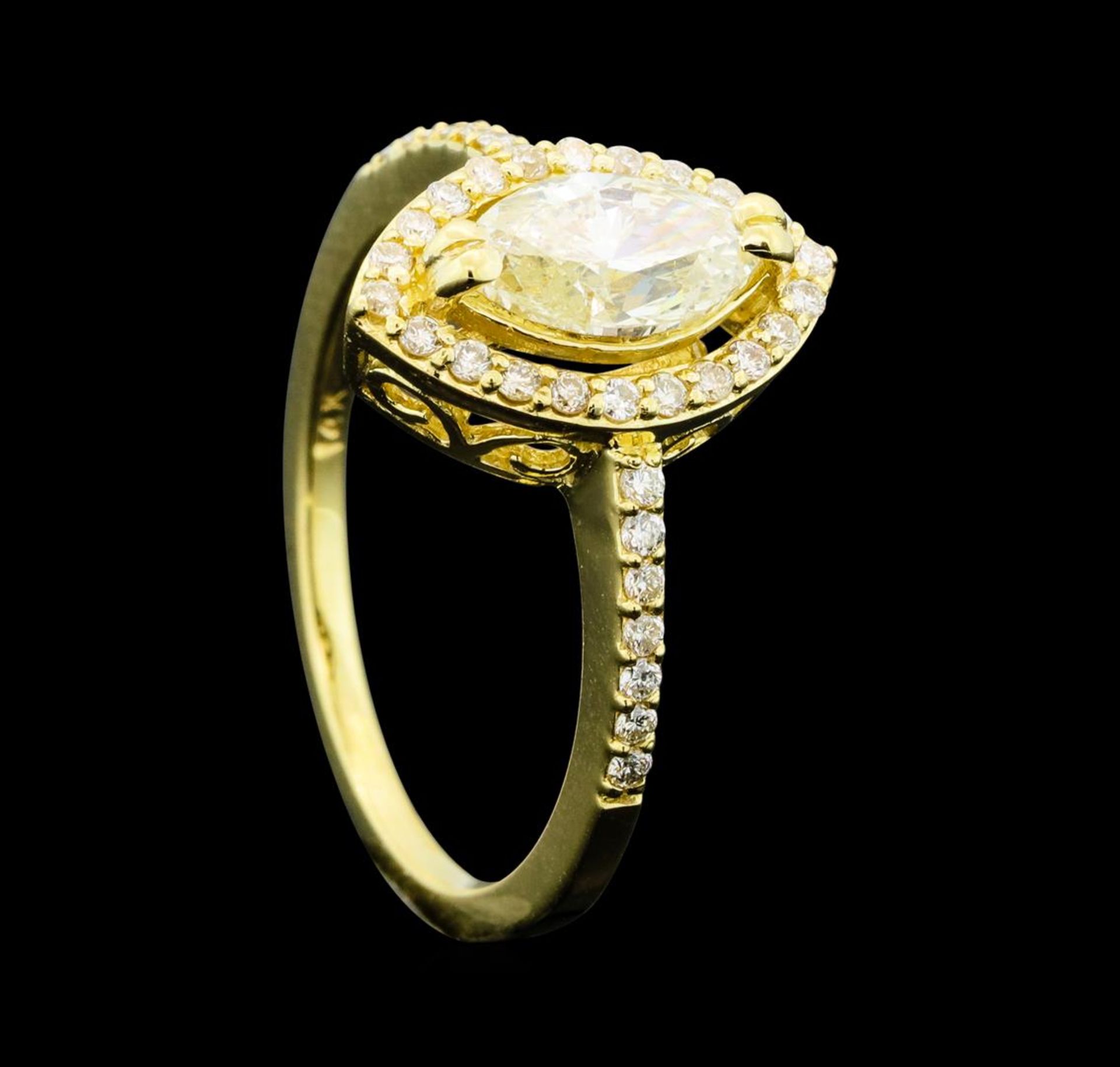 1.16 ctw Diamond Ring - 14KT Yellow Gold - Image 4 of 5