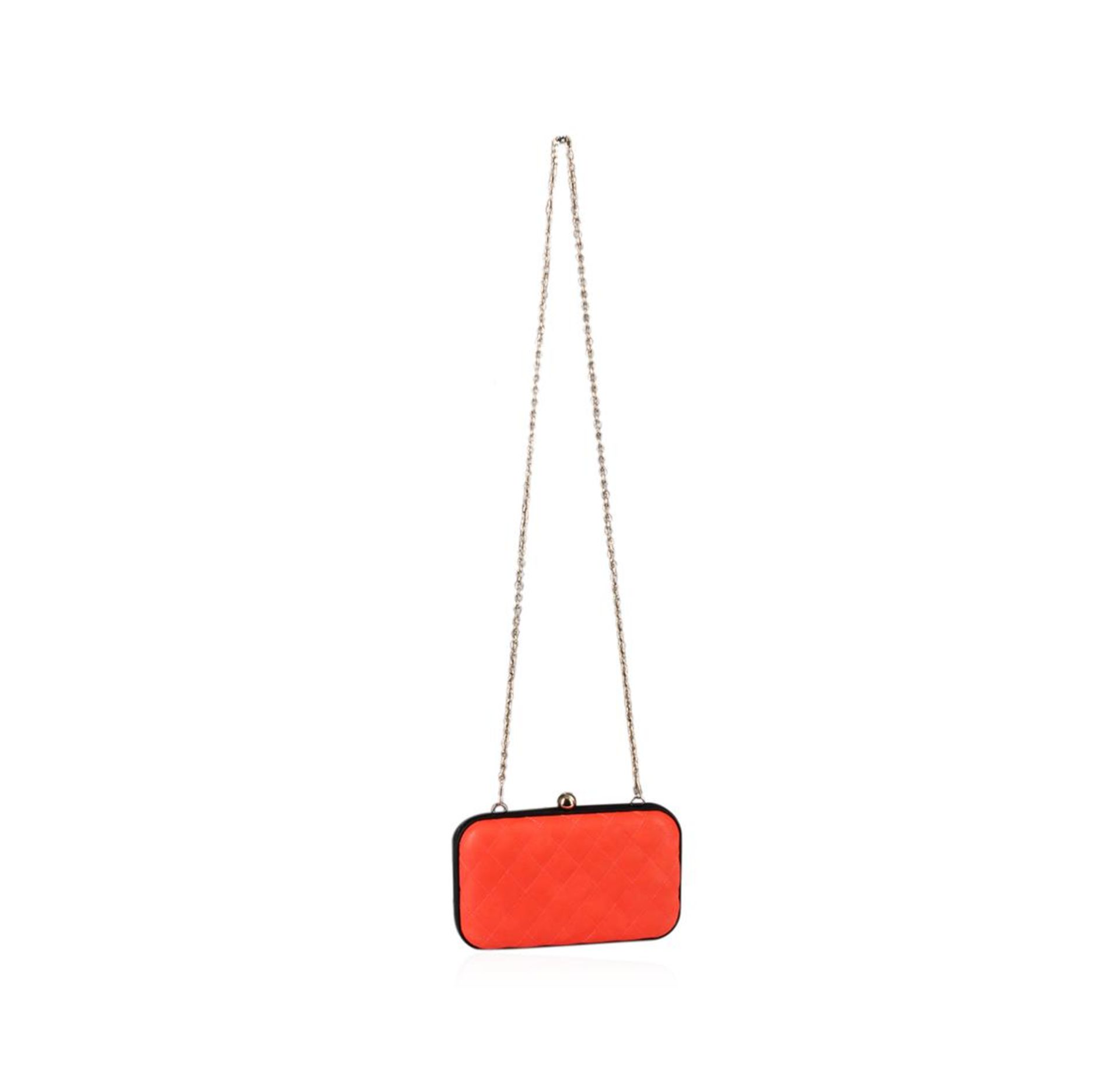 Coral Tufted Evening Clutch - Image 3 of 3