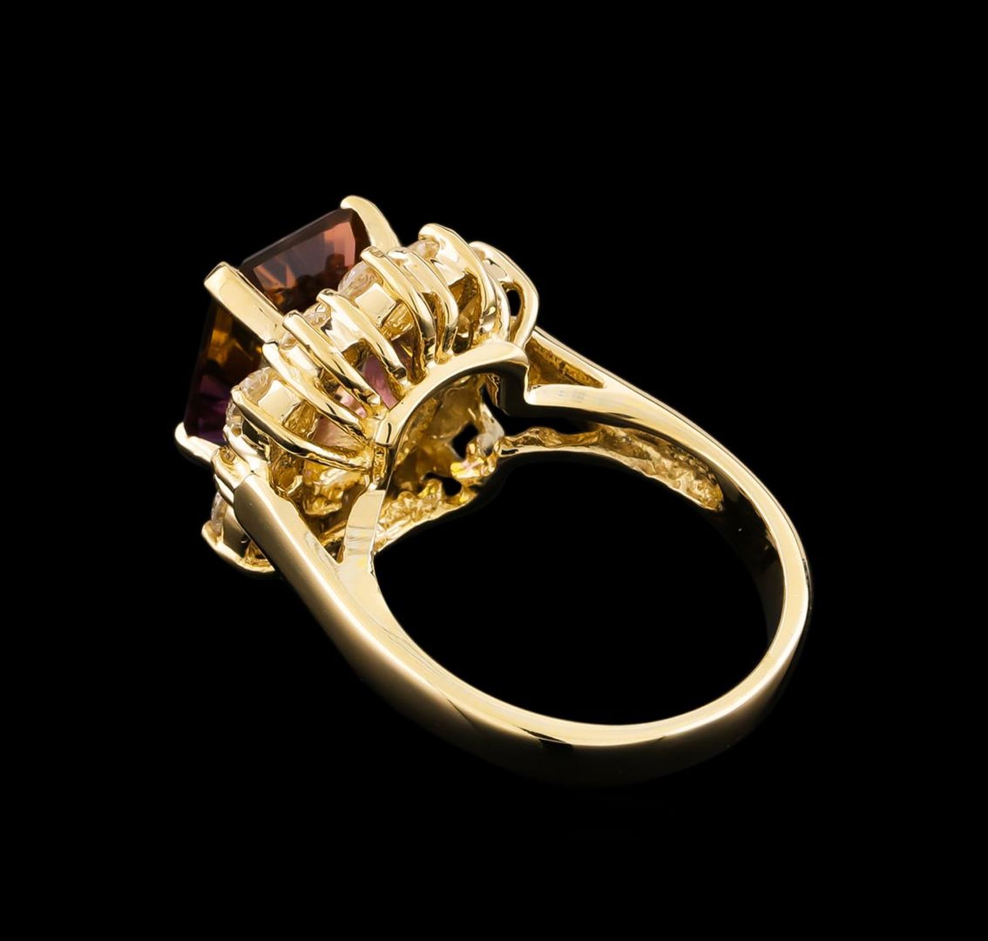 2.65ct Ametrine and Diamond Ring - 14KT Yellow Gold - Image 3 of 6