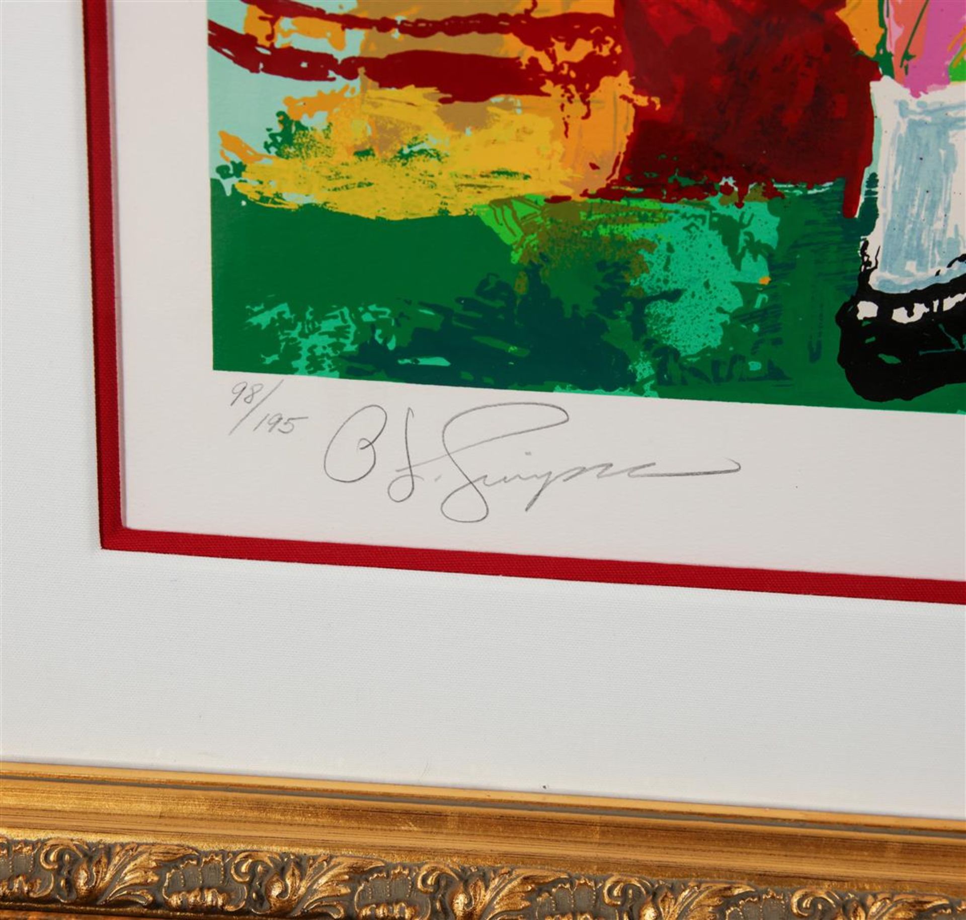 "USC vs. UCLA" by LeRoy Neiman - Limited Edition Serigraph - Image 3 of 3