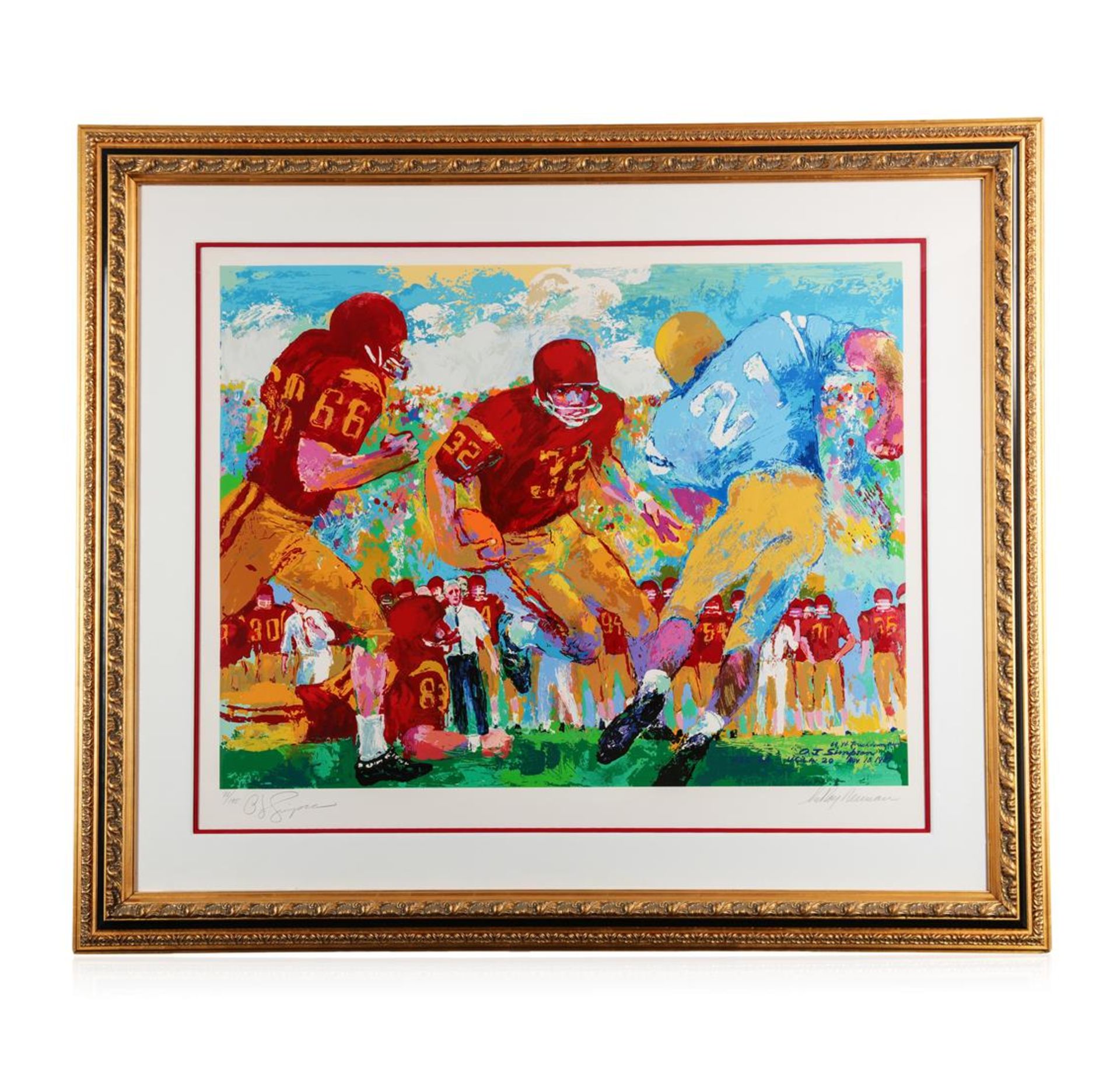 "USC vs. UCLA" by LeRoy Neiman - Limited Edition Serigraph