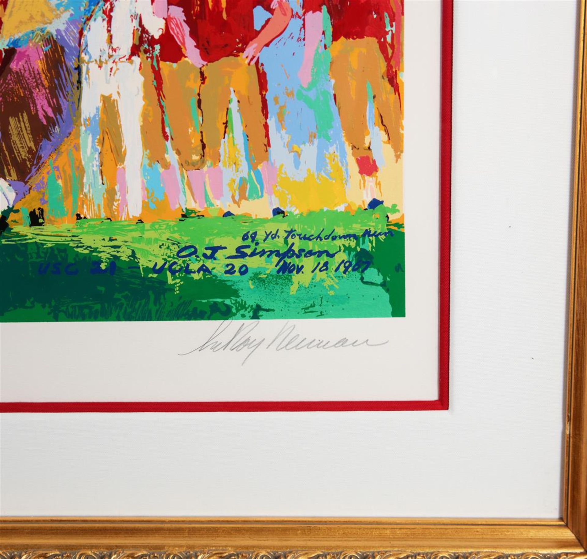 "USC vs. UCLA" by LeRoy Neiman - Limited Edition Serigraph - Image 2 of 3