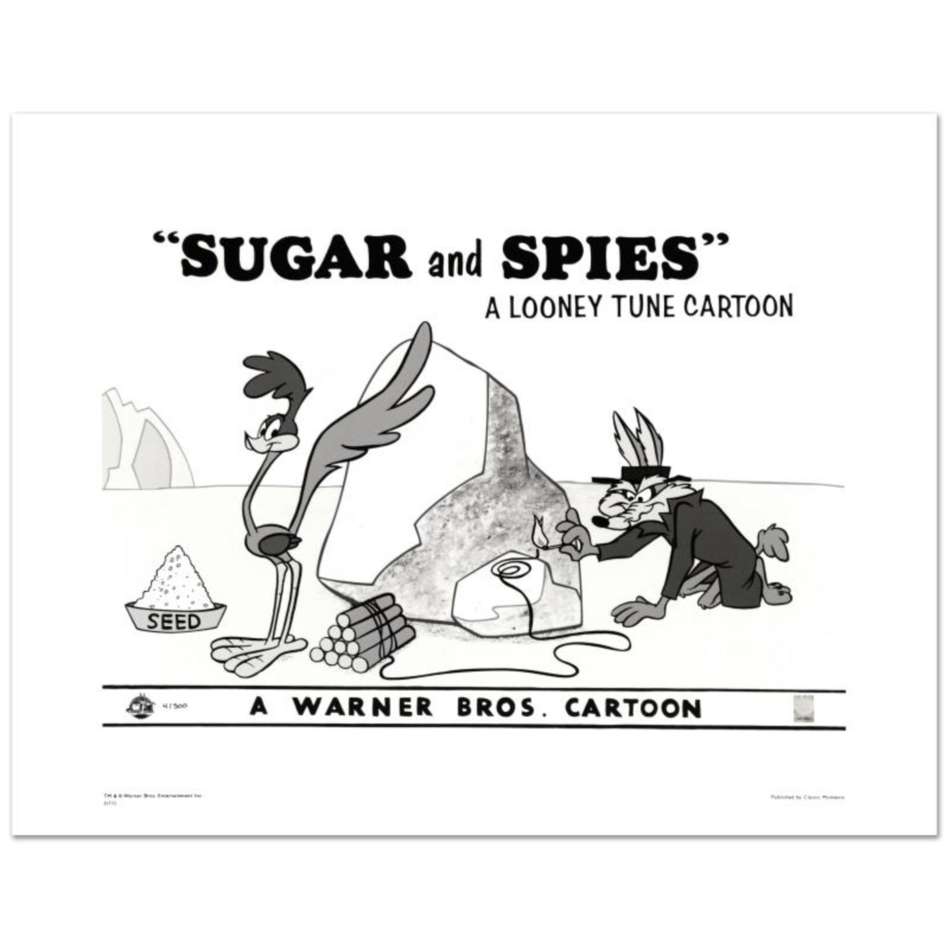 "Sugar and Spies" Limited Edition Giclee from Warner Bros., Numbered with Hologr