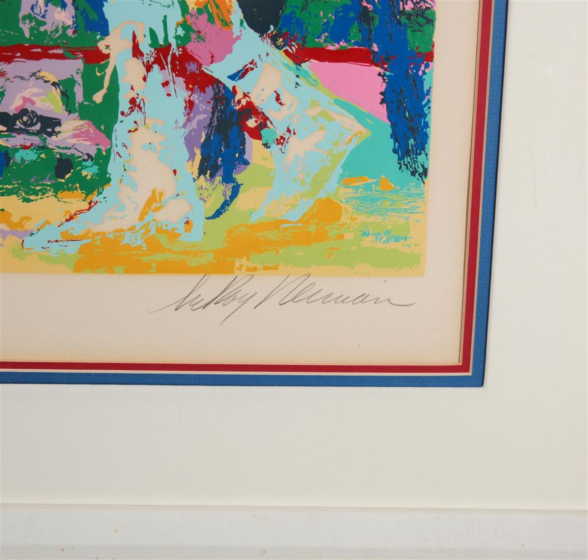 "Frazier vs. Foreman Zaire '73" by LeRoy Neiman - Limited Edition Serigraph - Image 2 of 3