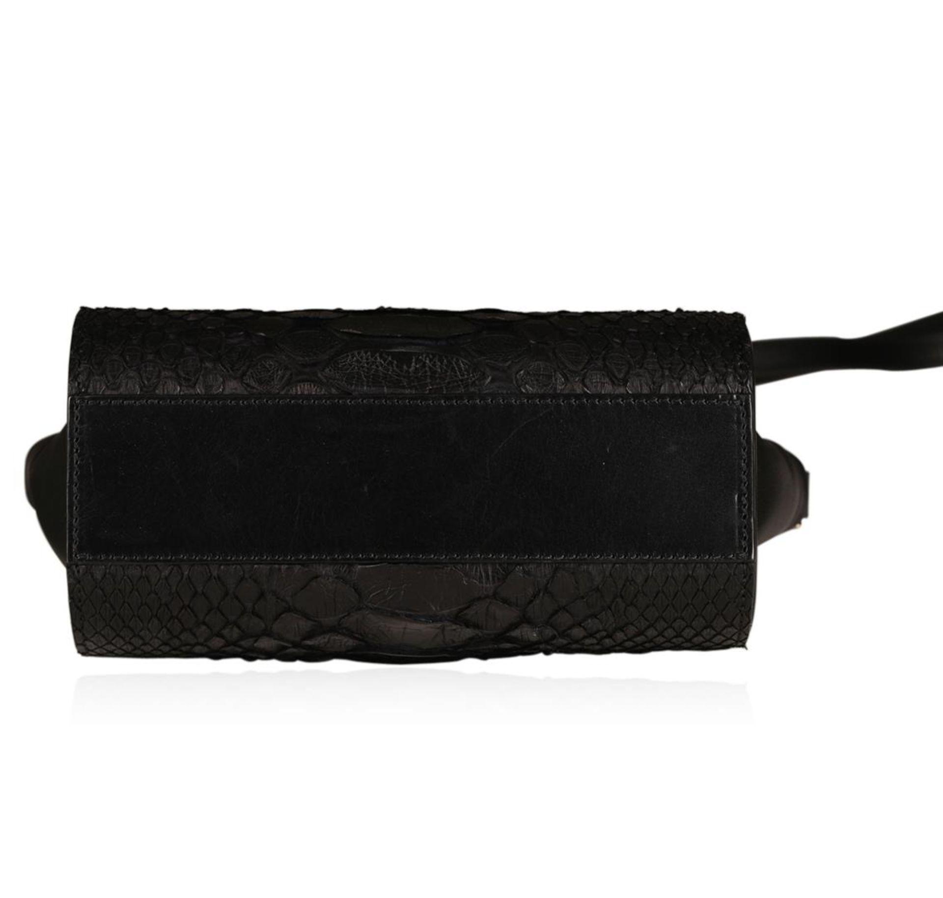 Designer Alexander Wang Convertible Black Python Pelican Sling Bag - Image 3 of 3