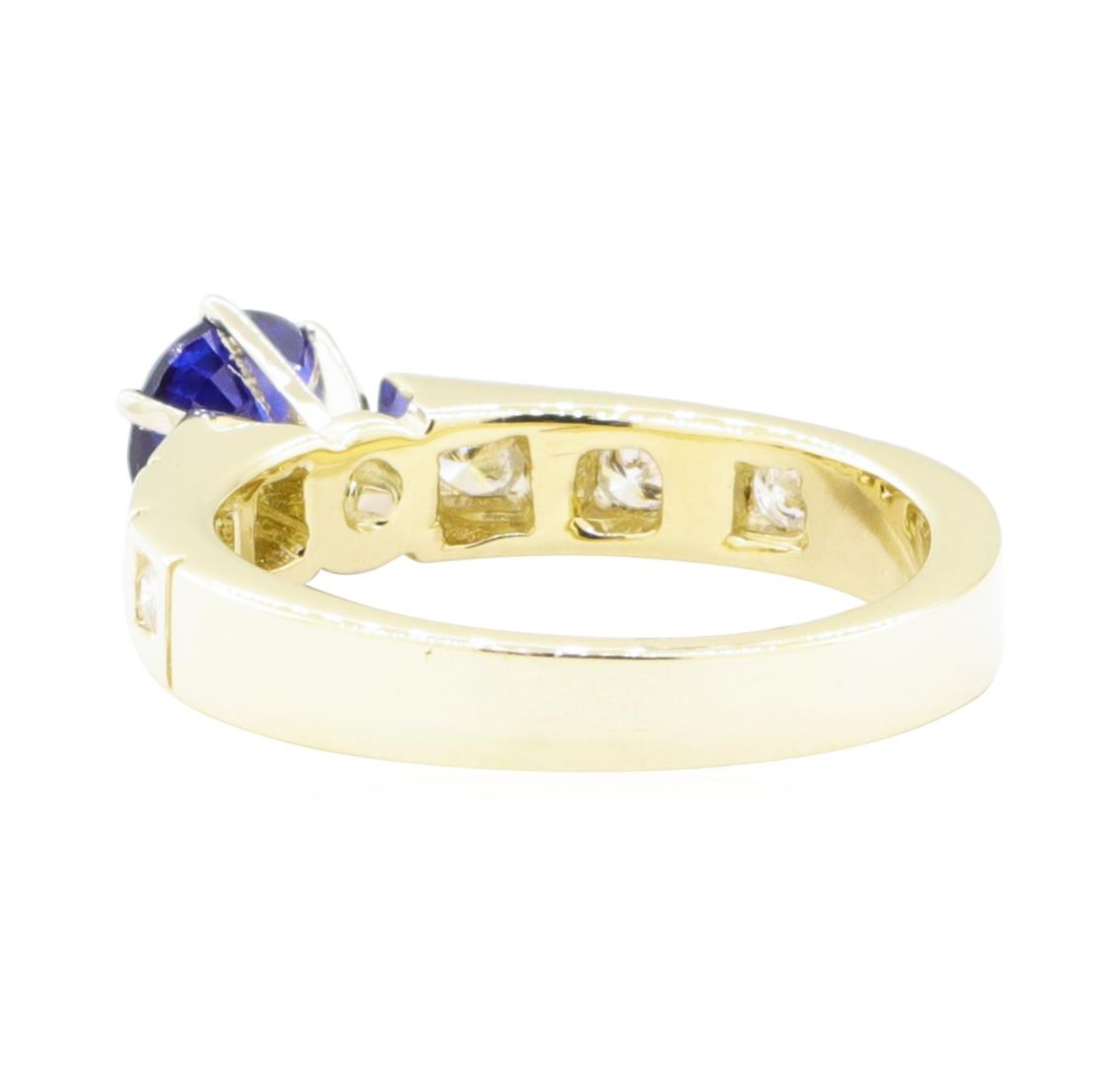 1.34ctw Sapphire and Diamond Ring - 14KT Yellow Gold - Image 3 of 4