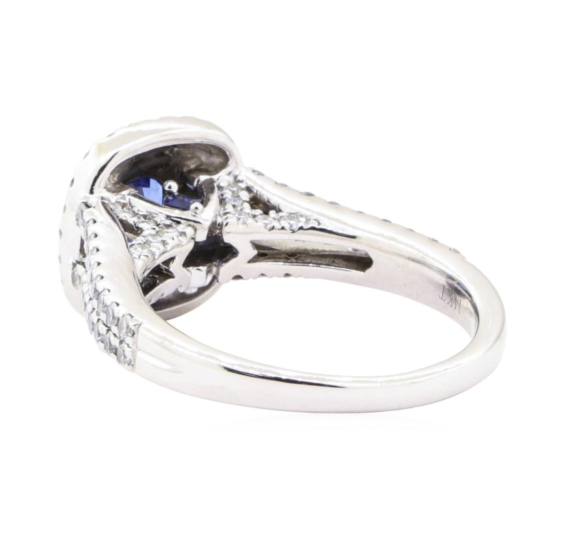 2.11 ctw Sapphire and Diamond Ring - 14KT White Gold - Image 3 of 6