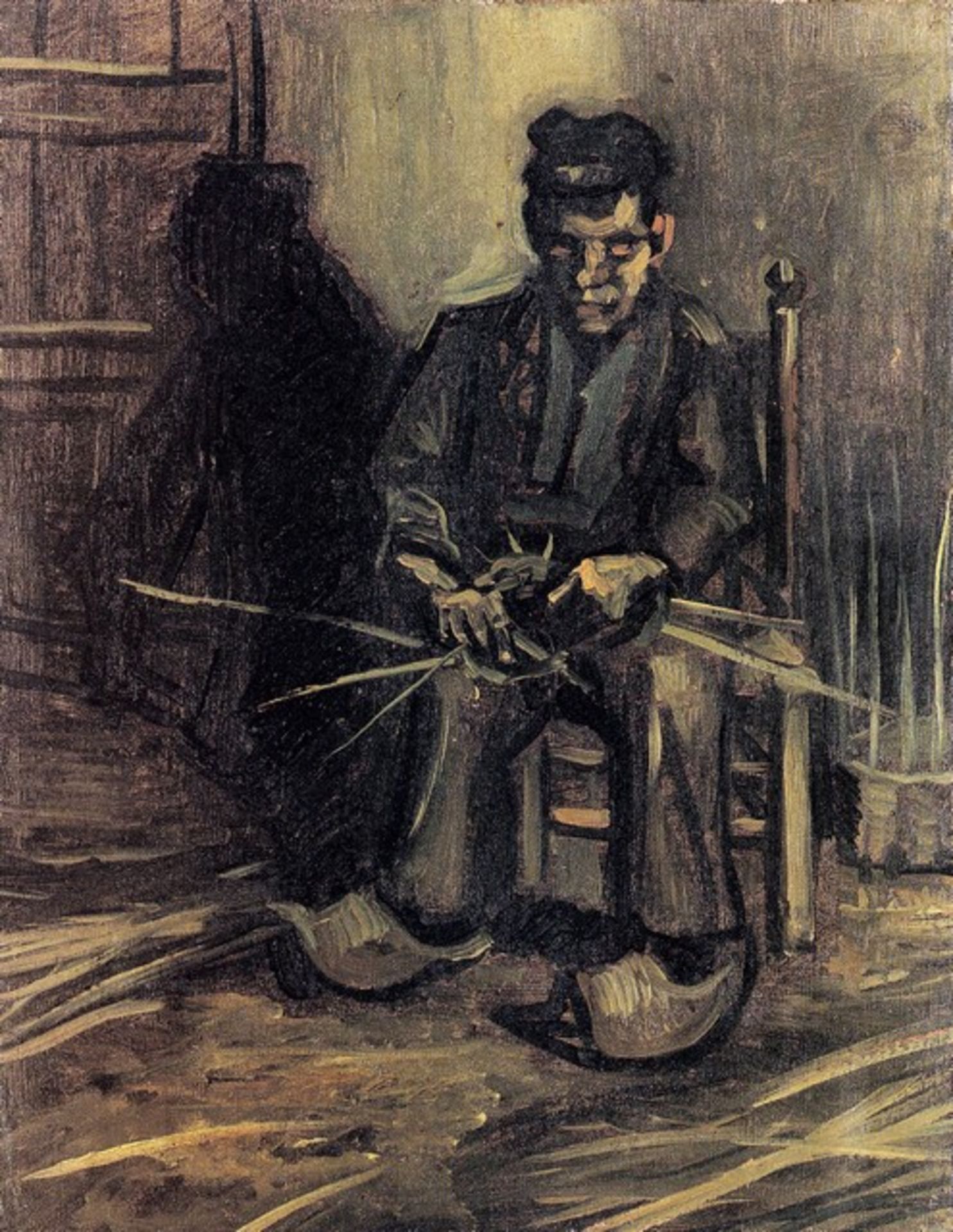 Van Gogh - Peasant Making A Basket