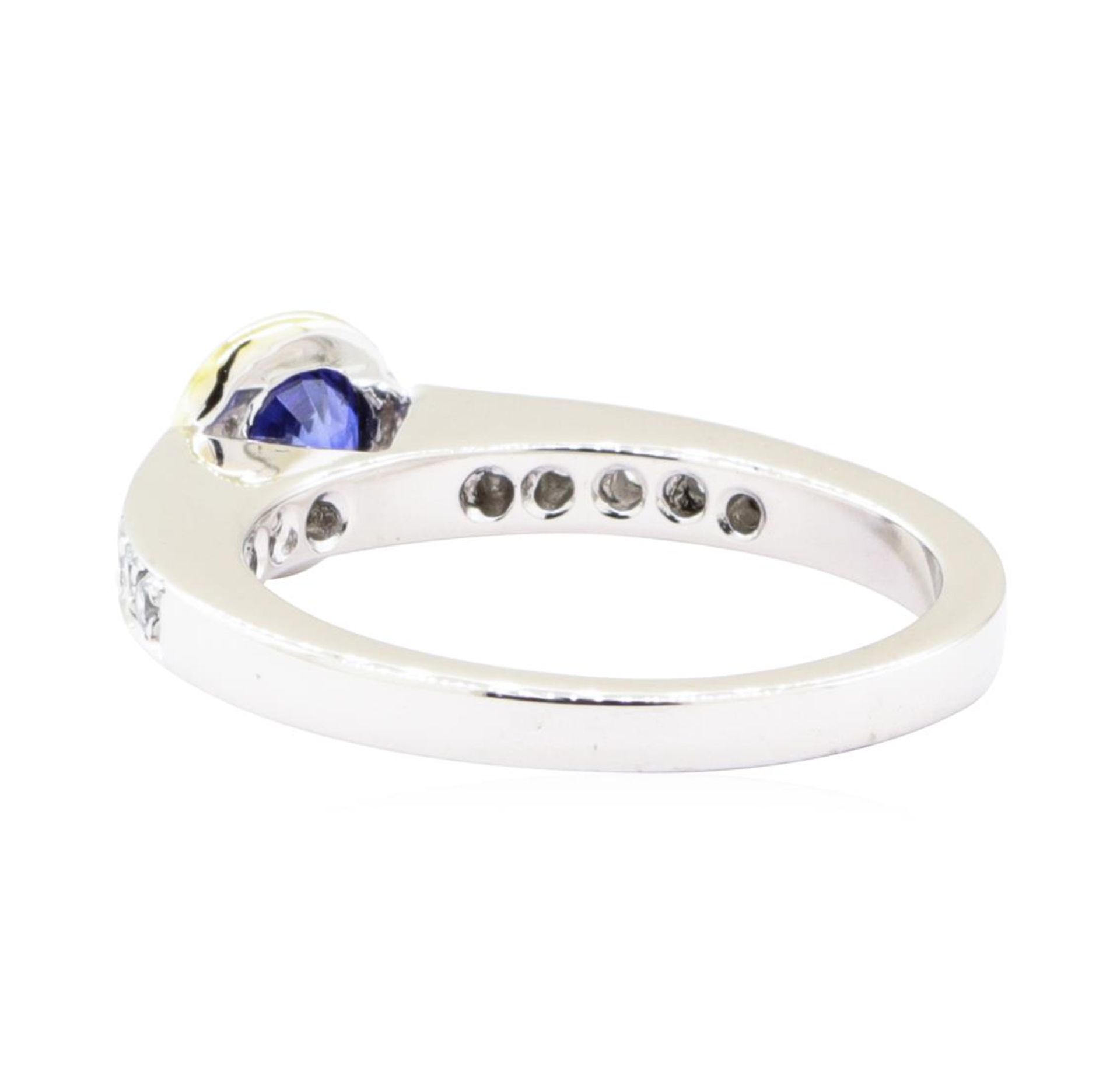 0.95ctw Sapphire and Diamond Ring - 18KT White and Yellow Gold - Image 3 of 4